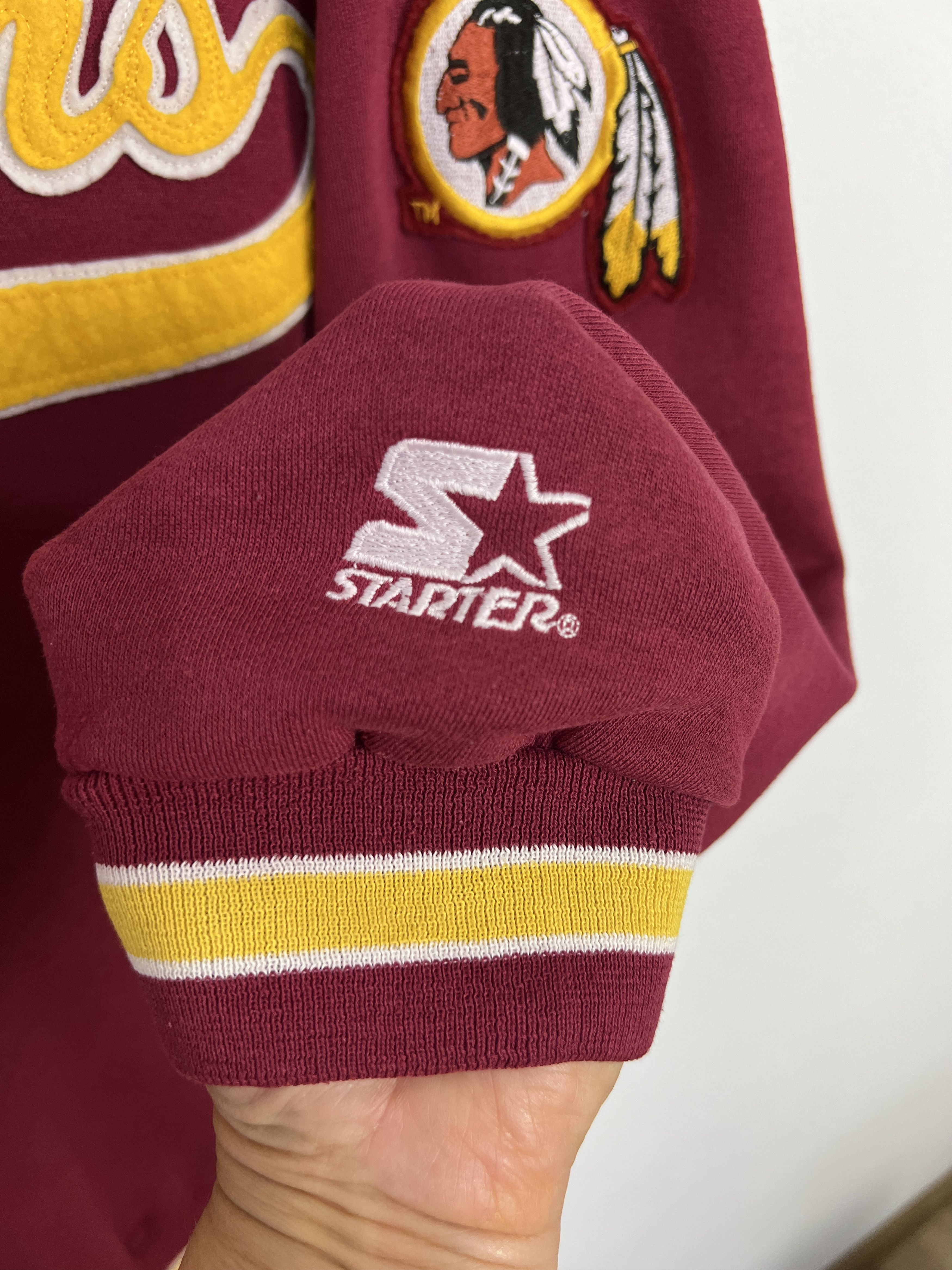 Starter Vintage 90's Starter Redskins Commanders Hoodie Mens NFL Size US L / EU 52-54 / 3 - 5 Thumbnail
