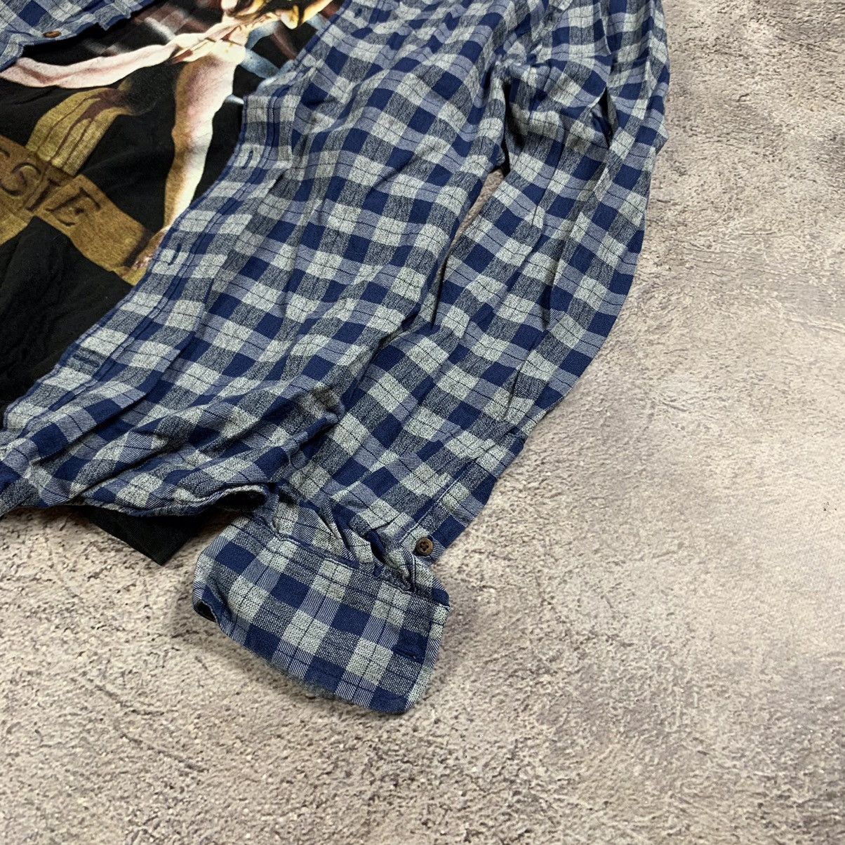 Vintage Vintage 90s Checkered Plaid Shirt Oversized Grunge Streetwea Size US M / EU 48-50 / 2 - 3 Thumbnail