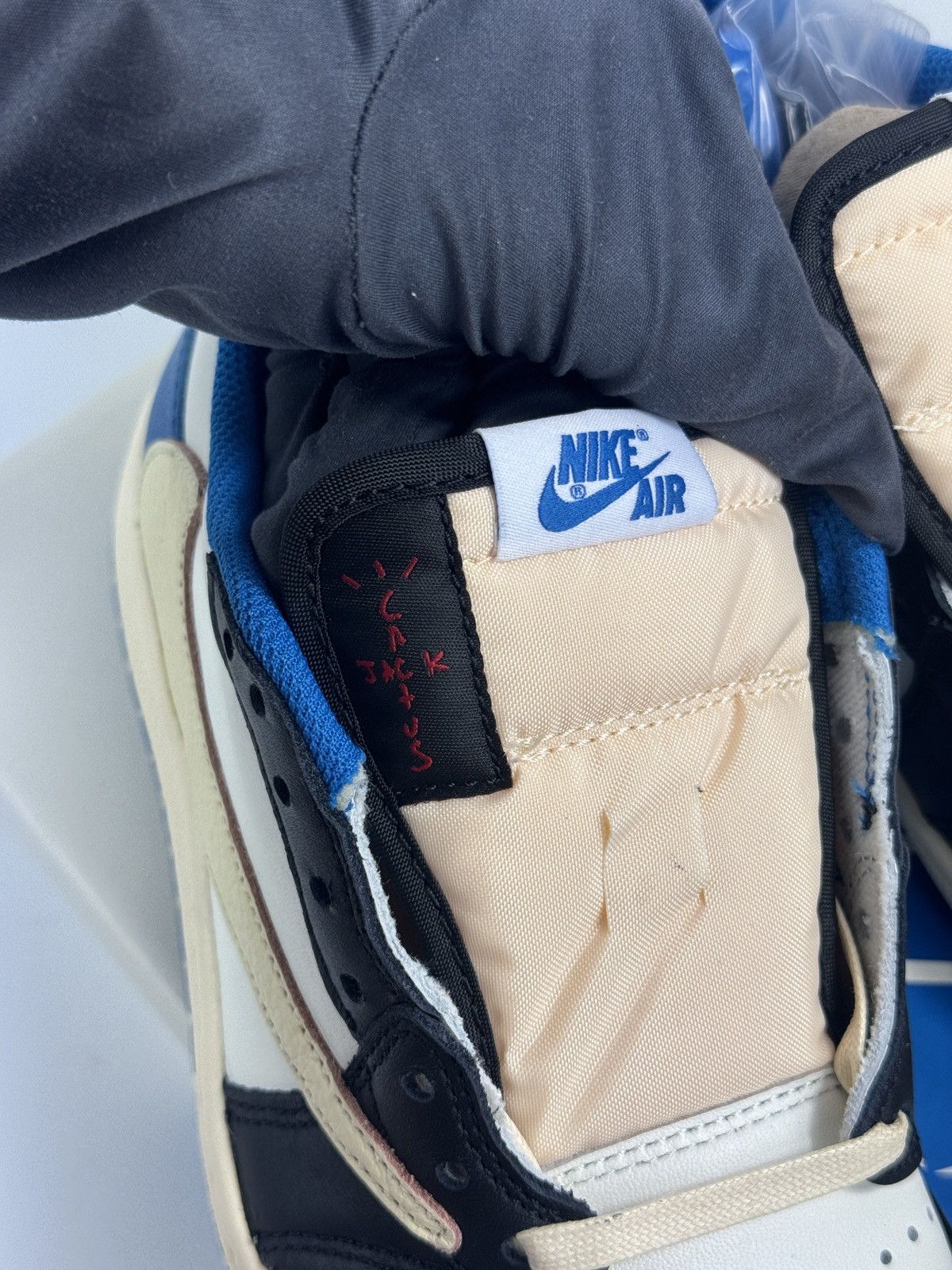 Nike × Travis Scott JORDAN 1 RETRO LOW FRAGMENT X TRAVIS SCOTT SNEAKERS Size US 6 / EU 39 - 9 Thumbnail