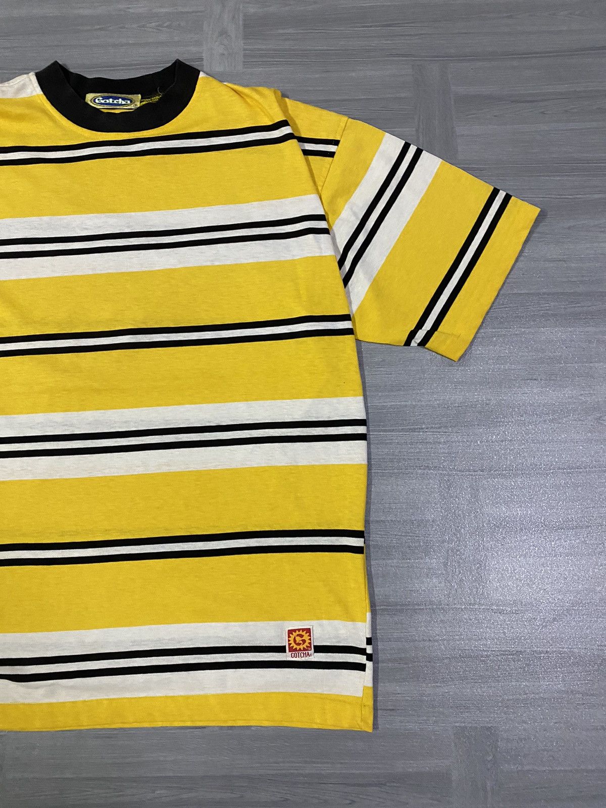 Gotcha Vintage 🔥RARE🔥 Gotcha Striped Tee Size US XL / EU 56 / 4 - 4 Thumbnail