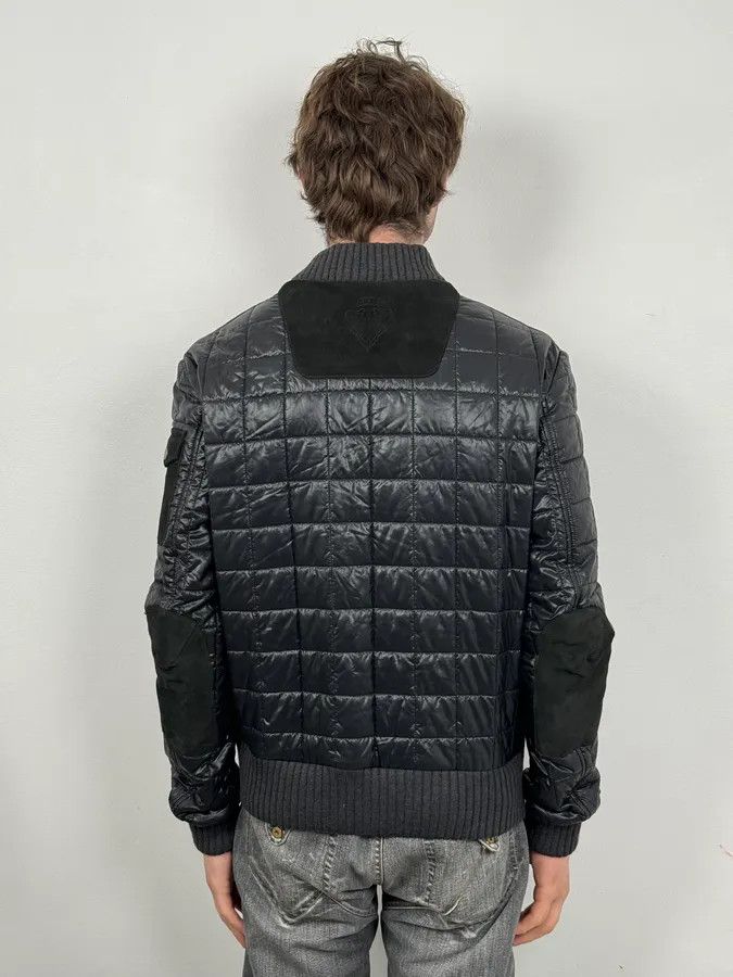 Gucci 2000s Gucci Black Hybrid Leather Puffer Quilted Jacket Size US M / EU 48-50 / 2 - 3 Thumbnail