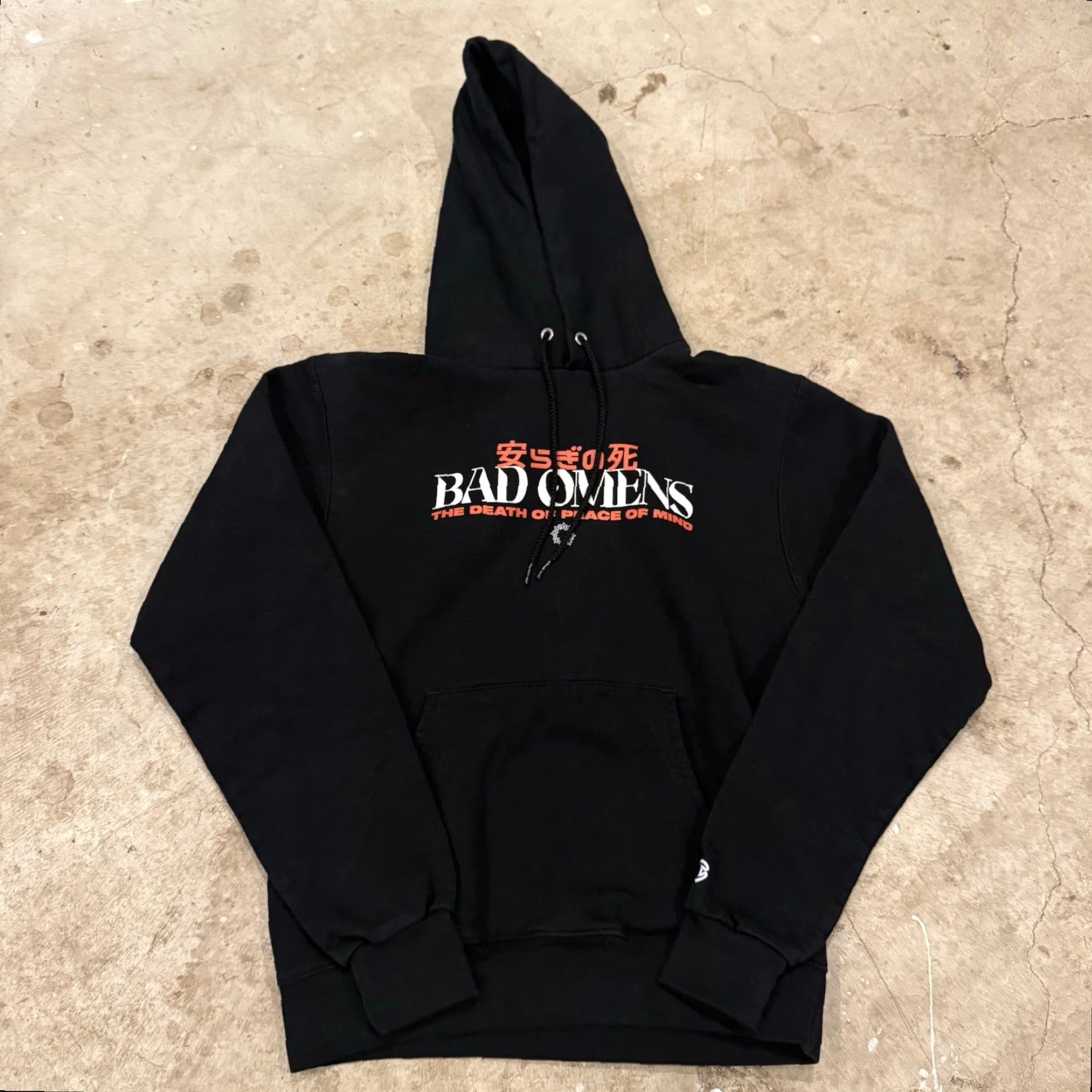 Champion Bad Omens Mens Size Small The Death of Peace of Mind Hoodie Anime Mercy Band Hoodie Peace Band Black S Mens Anime Mercy Band Size US S / EU 44-46 / 1 - 2 Thumbnail