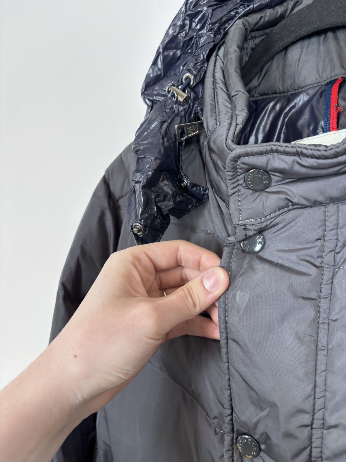 Moncler Moncler Chamonix Men’s Gray Hooded Down Puffer Jacket Size US L / EU 52-54 / 3 - 2 Thumbnail