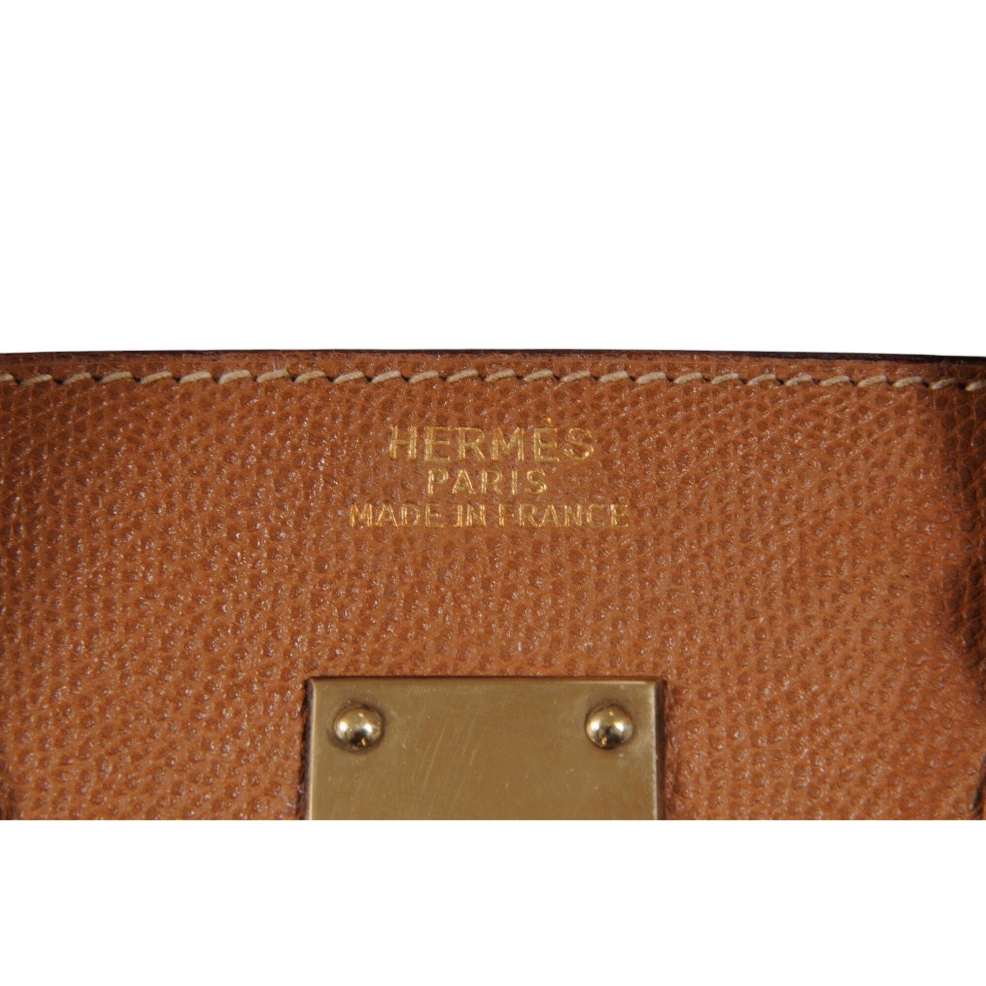 Hermes VTG 1980's Haut à Courroies Hac 55 Birkin Veau Courchevel Size ONE SIZE - 15 Thumbnail