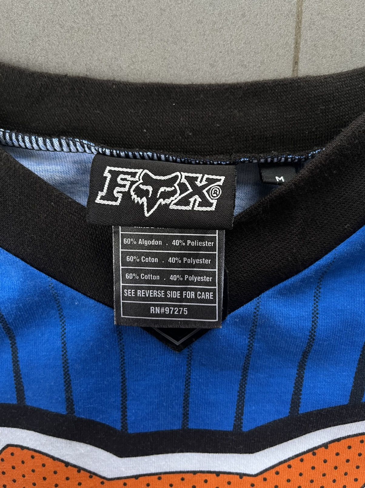 Fox Racing Vintage 90s Fox Racing Motocross Long Sleeve Size US M / EU 48-50 / 2 - 7 Thumbnail