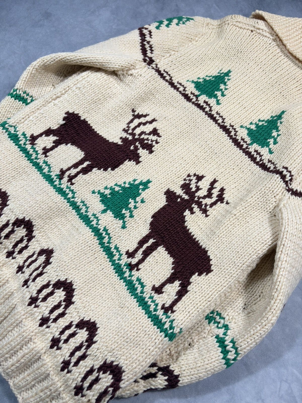 Other Original Cowichan Post WW2 50s Moose Zip Sweater Size US M / EU 48-50 / 2 - 20 Thumbnail