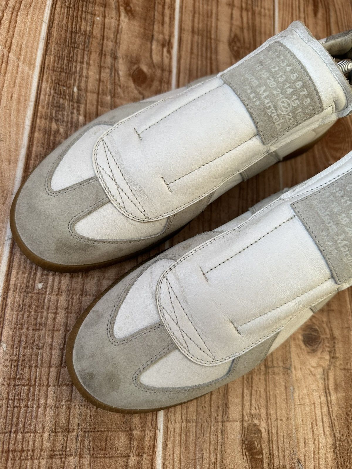 Maison Margiela Maison Margiela's Laceless GAT White/Gray Sneakers Size US 8 / EU 41 - 5 Thumbnail