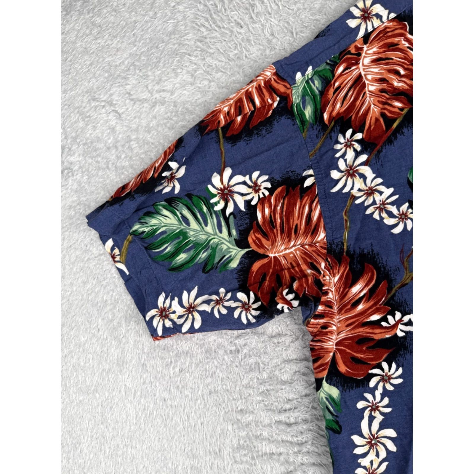 Vintage Knightsbridge Shirt Adult 3XL Blue Floral 100% Rayon Hawaiian Button Up Size US XXL / EU 58 / 5 - 3 Thumbnail