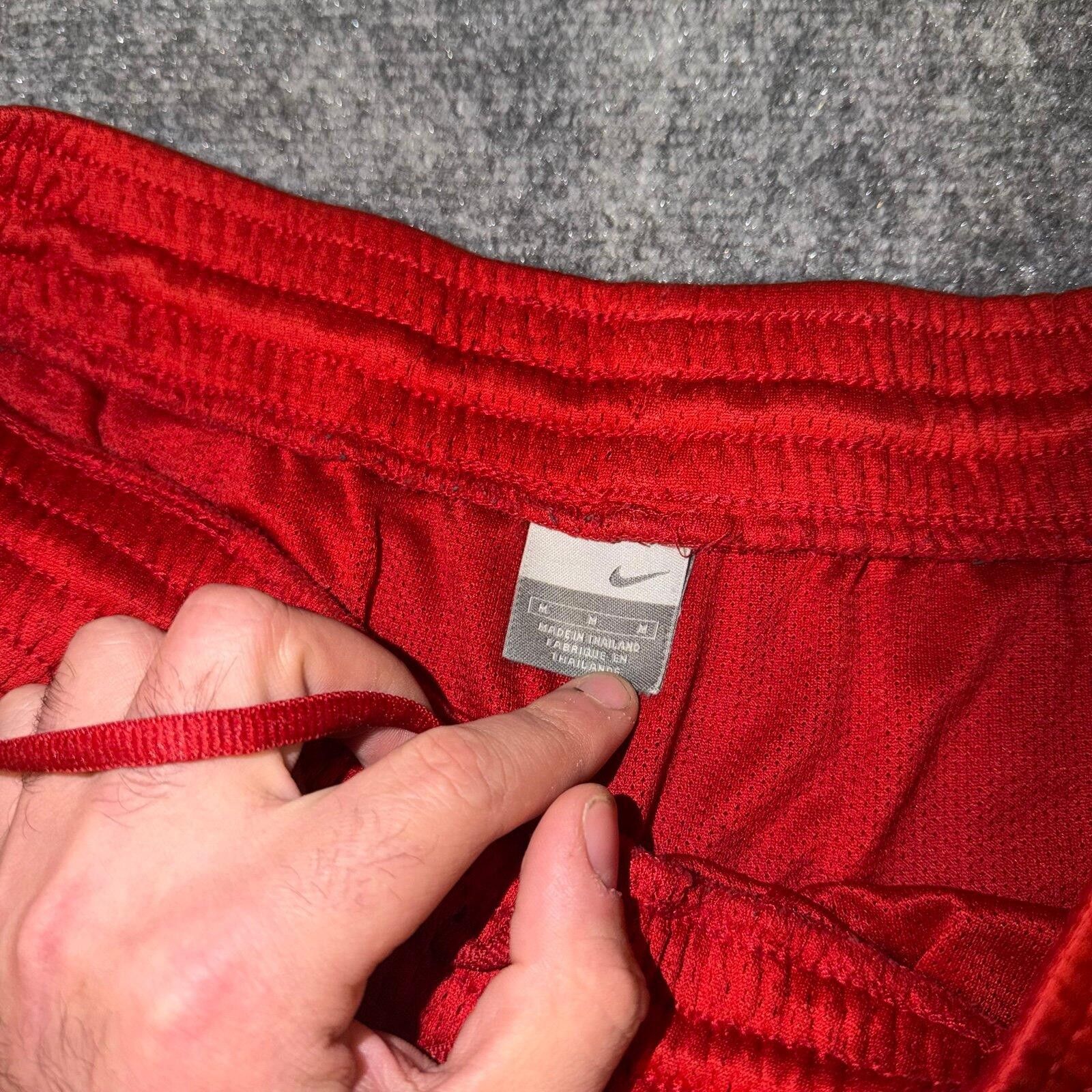 Nike Nike Grey Tag Red Dazzle Baggy Hoop Shorts Mens MD Vtg y2k Size US 32 / EU 48 - 3 Thumbnail