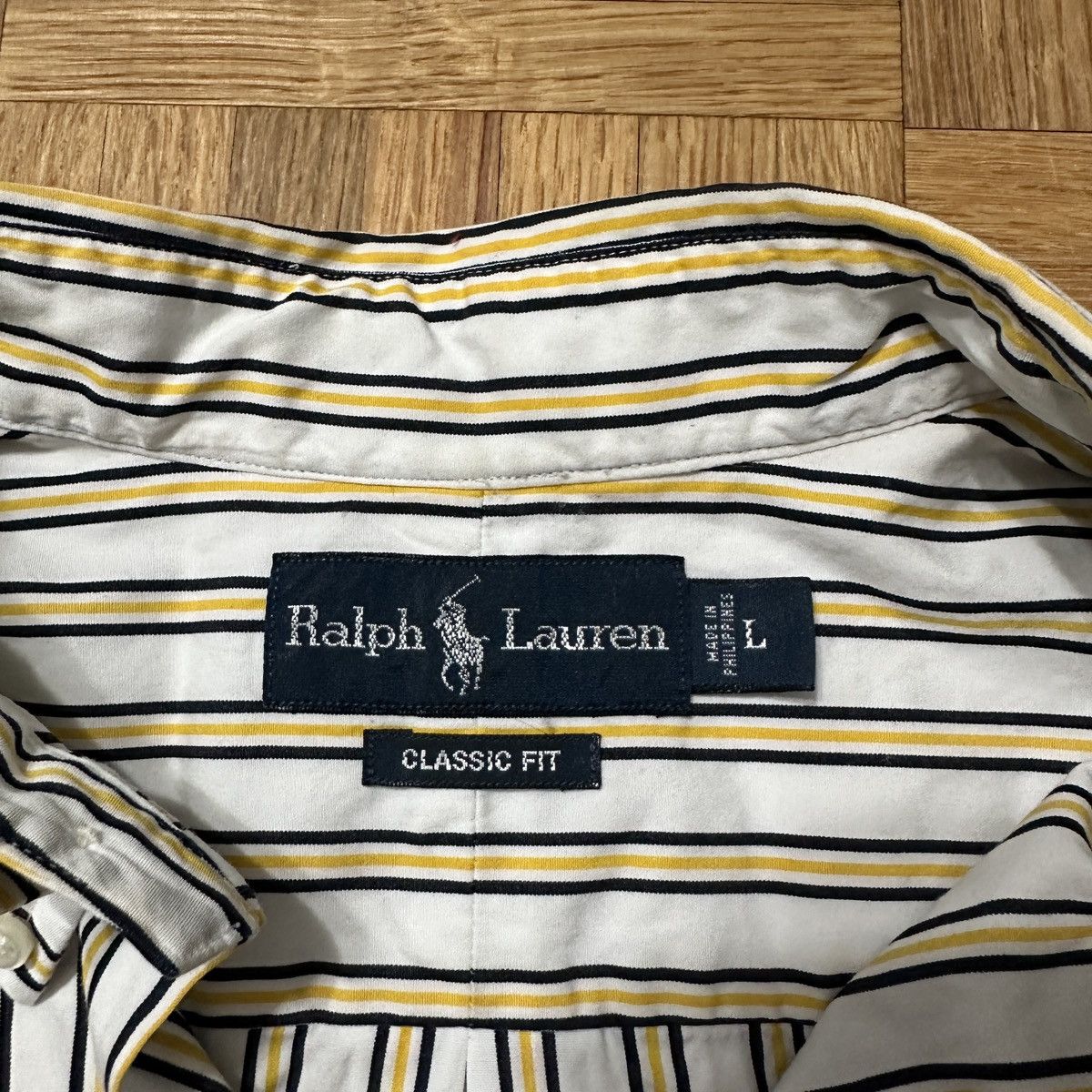 Ralph Lauren Vintage Ralph Lauren striped shirt Size US L / EU 52-54 / 3 - 4 Thumbnail