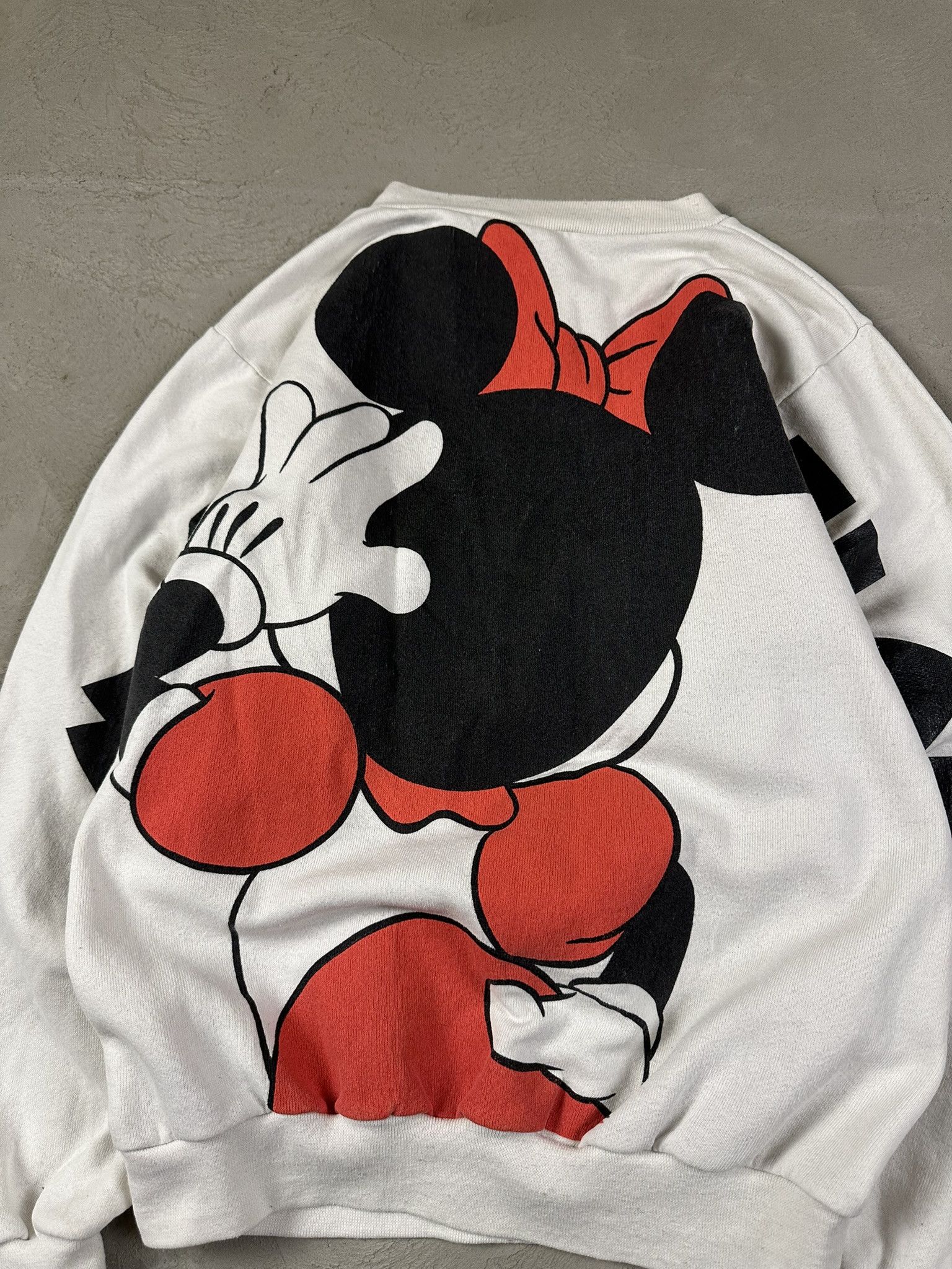 Cartoon Network × Disney × Vintage 90s Vintage Minnie Mouse Fullprint Sweatshirt Crewneck Rare Size S / US 4 / IT 40 - 9 Thumbnail