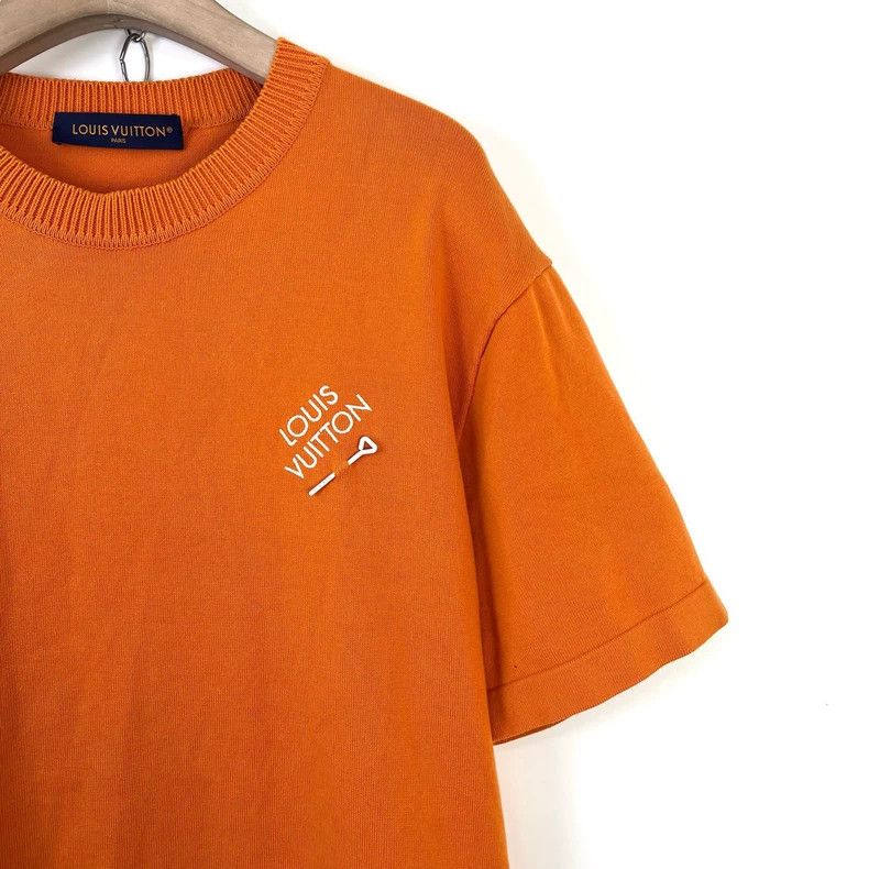 Louis Vuitton Louis Vuitton Orange pin embroidered monogrammed knit short Size US L / EU 52-54 / 3 - 5 Thumbnail