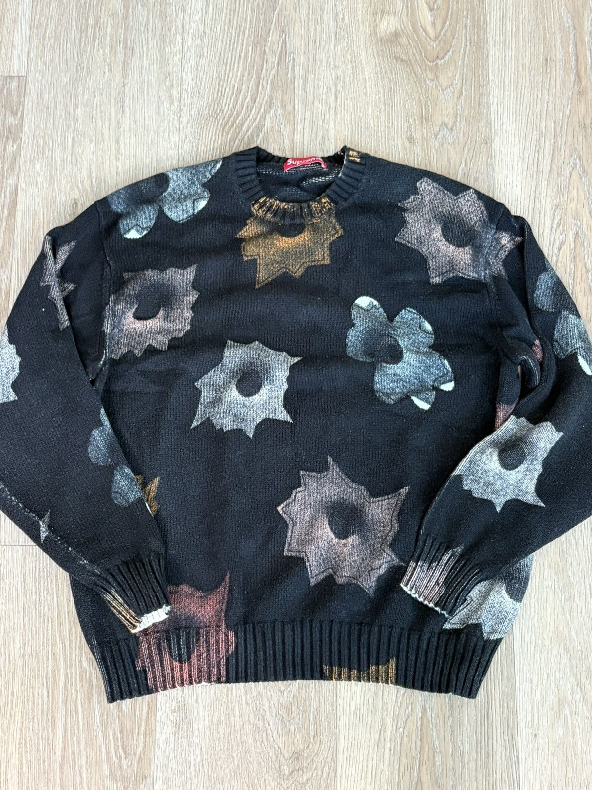 トップス Supreme Nate Lowman Sweater Black M Supreme Nate Lowman Hooded Hoodie Sweatshirt Black Size XL
