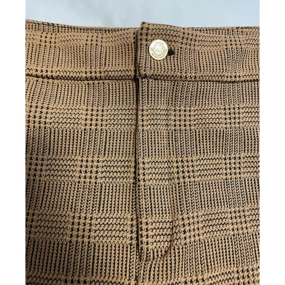 Michael Kors NWT New $110 Michael Kors Brown Plaid Stretch Pants Size XL Size 38" / US 16 / IT 52 - 4 Thumbnail