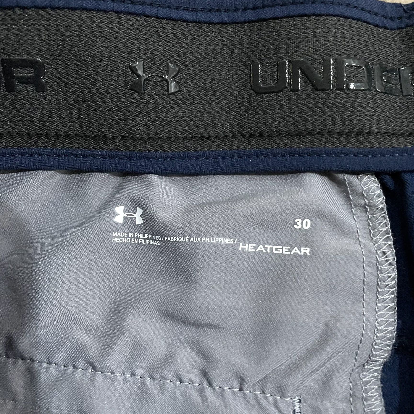 Under Armour VINTAGE Under Armour Golf Shorts Mens Size 30 Blue Performance HeatGear Chino Size US 30 / EU 46 - 4 Thumbnail