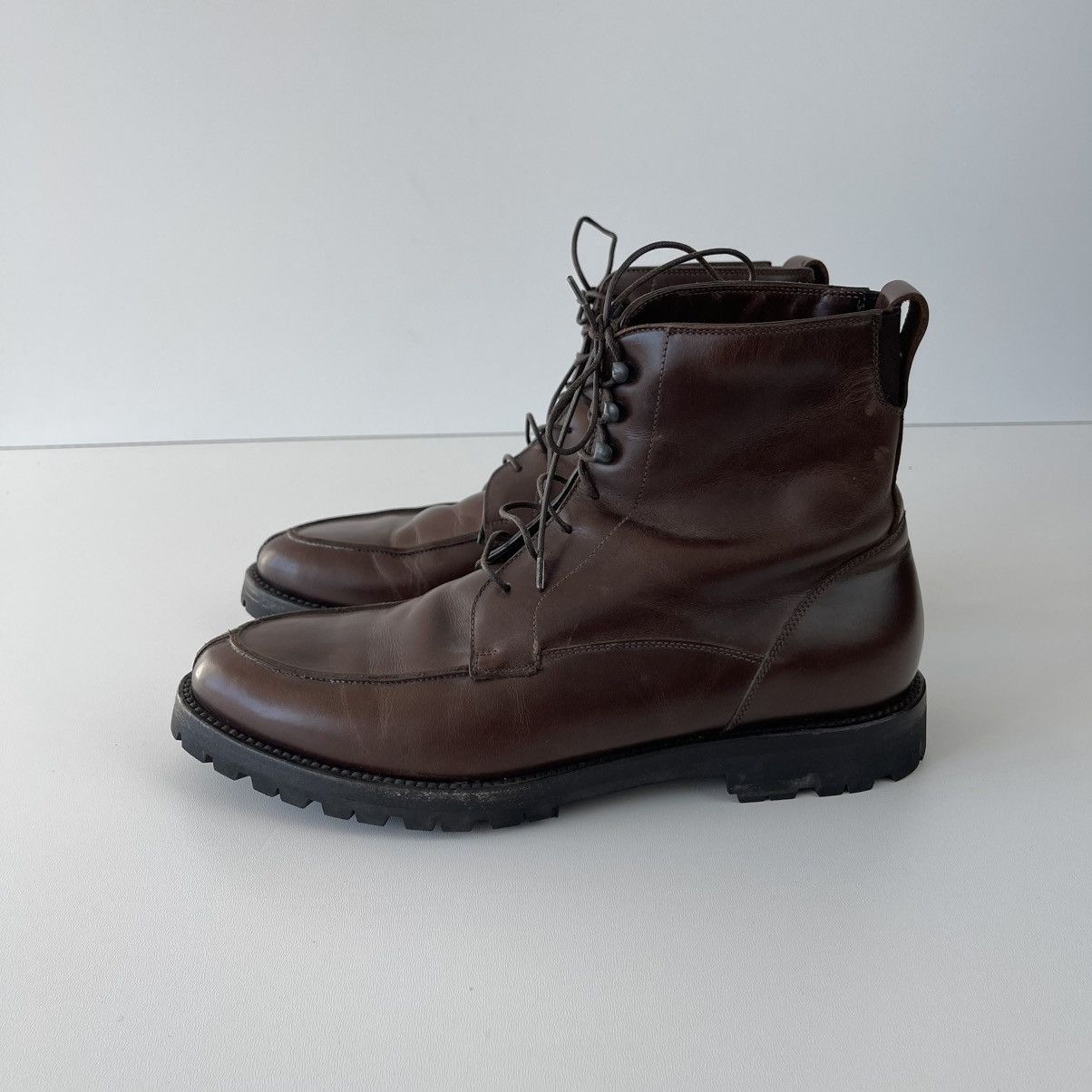 Franceschetti Franceschetti 0011 Leather Winter Vibram Lace-Up Boots Brown Size US 6.5 / EU 39-40 - 2 Thumbnail