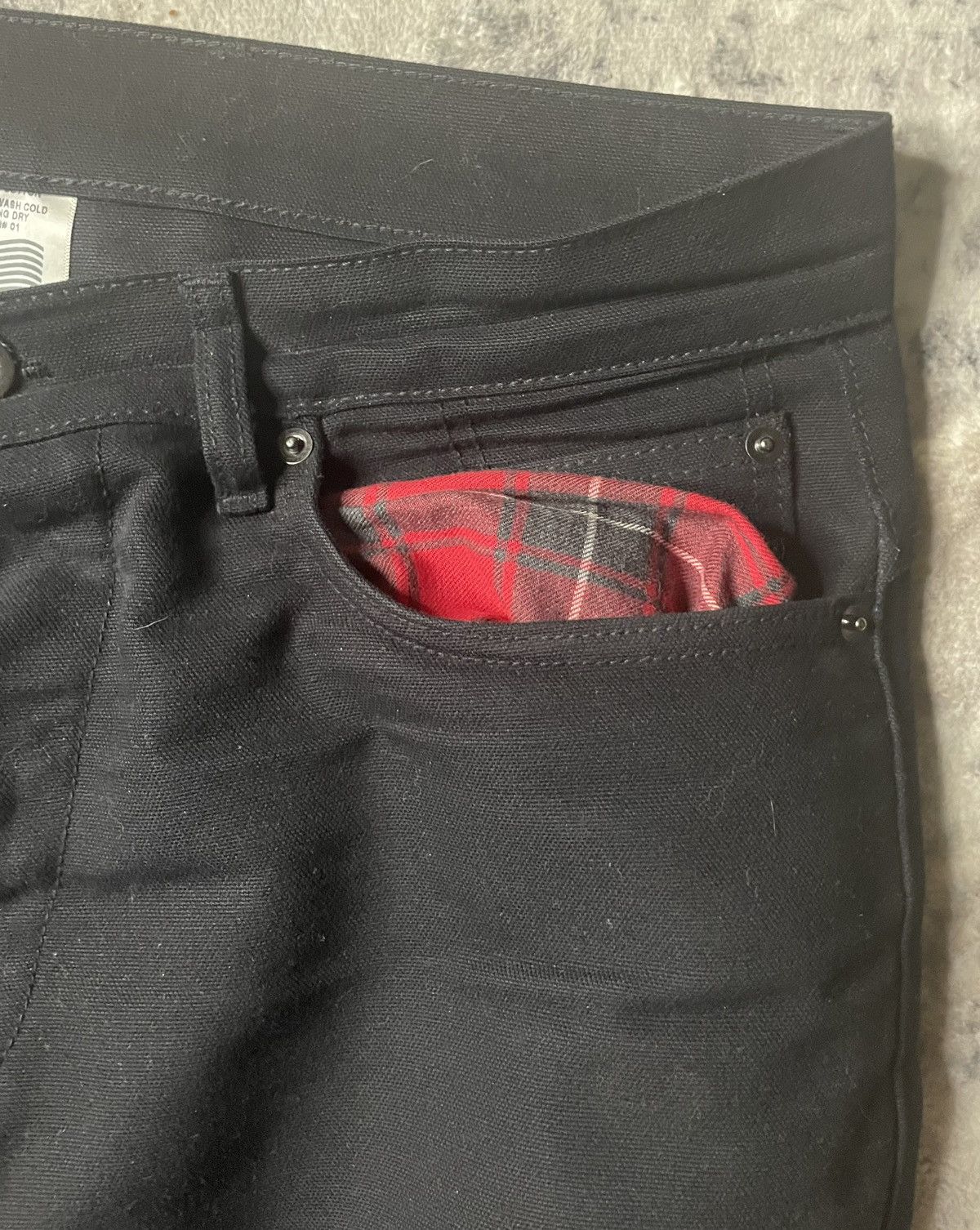 Other Junorae.us 14 OZ Raw Charcoal Denim Size US 32 / EU 48 - 4 Thumbnail