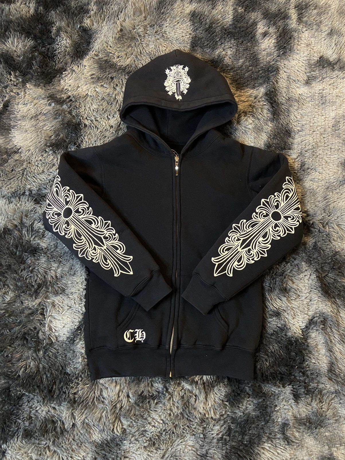 Chrome hearts fleece quarter zip 