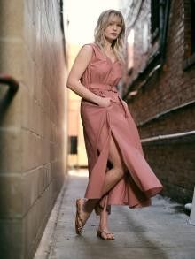 Brunello Cucinelli o1w1db10825 Dress in Bright Pink Size S / US 4 / IT 40 - 5 Thumbnail