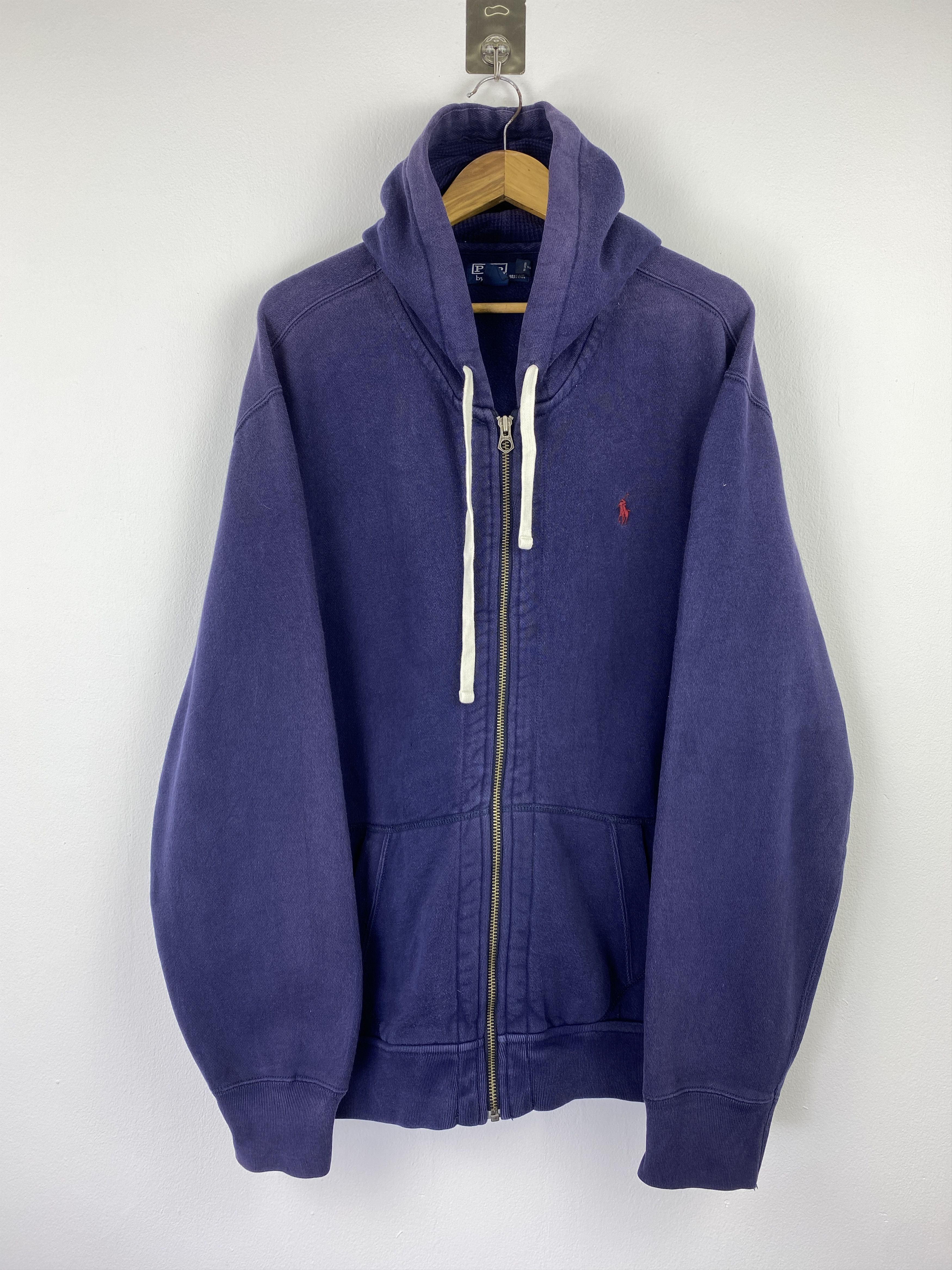 Polo Ralph Lauren Vintage Polo Ralph Lauren Zipper Up Faded Hoodie SH0451 Size US XXL / EU 58 / 5 - 1 Thumbnail