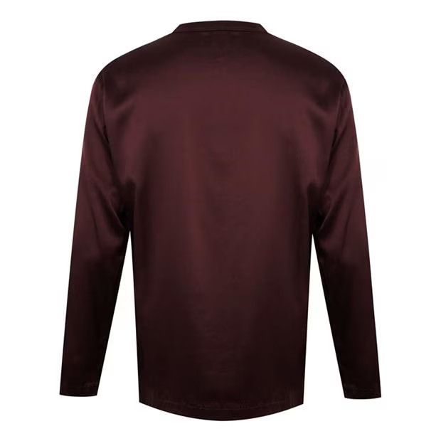 Tom Ford o1g2r1mq0724 Silk Henley Shirts in Maroon Size US M / EU 48-50 / 2 - 2 Thumbnail