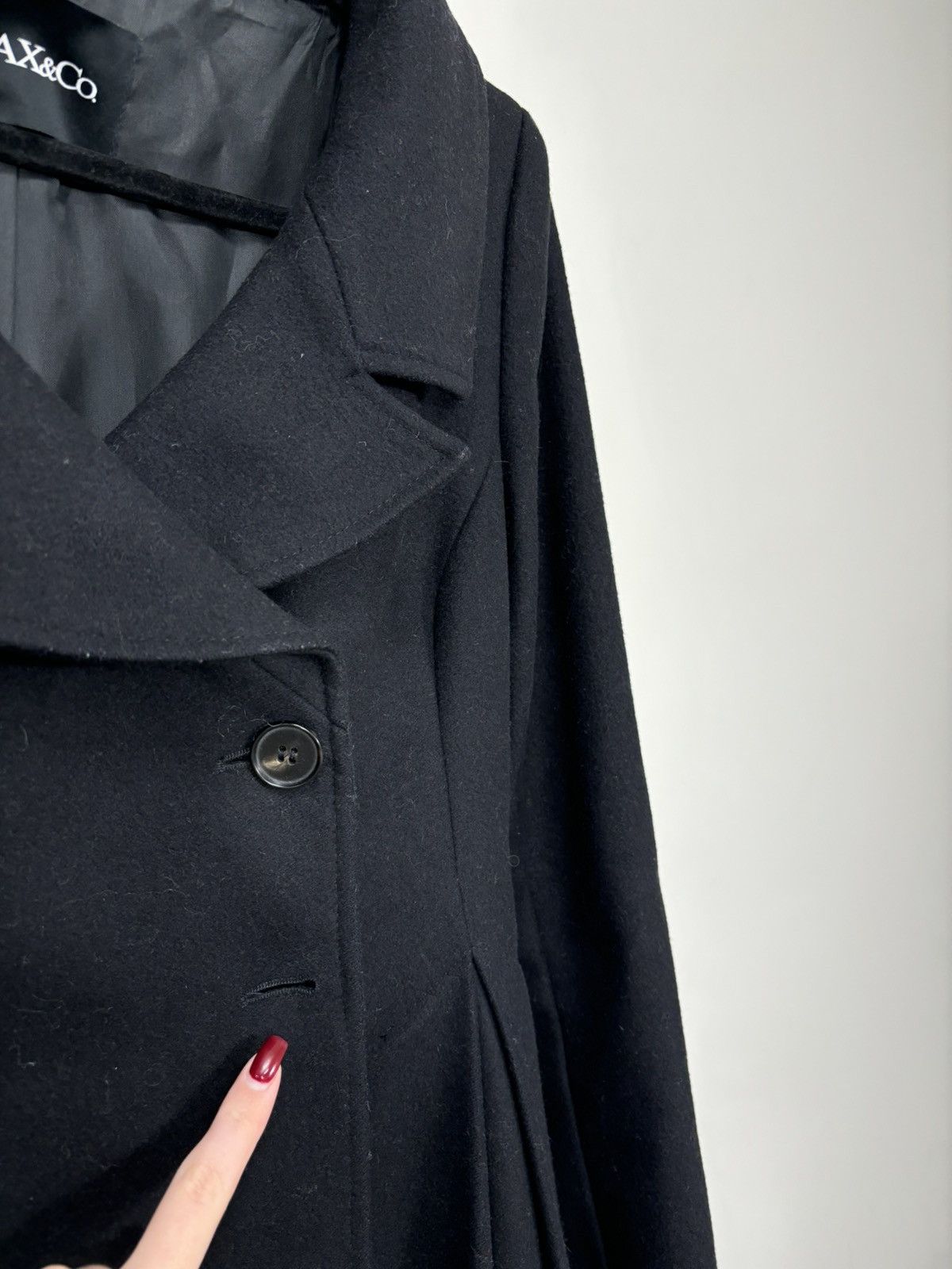 MAX&Co. Max & Co Max Mara Double Breasted Women’s Long Wool Coat Size M / US 6-8 / IT 42-44 - 11 Thumbnail
