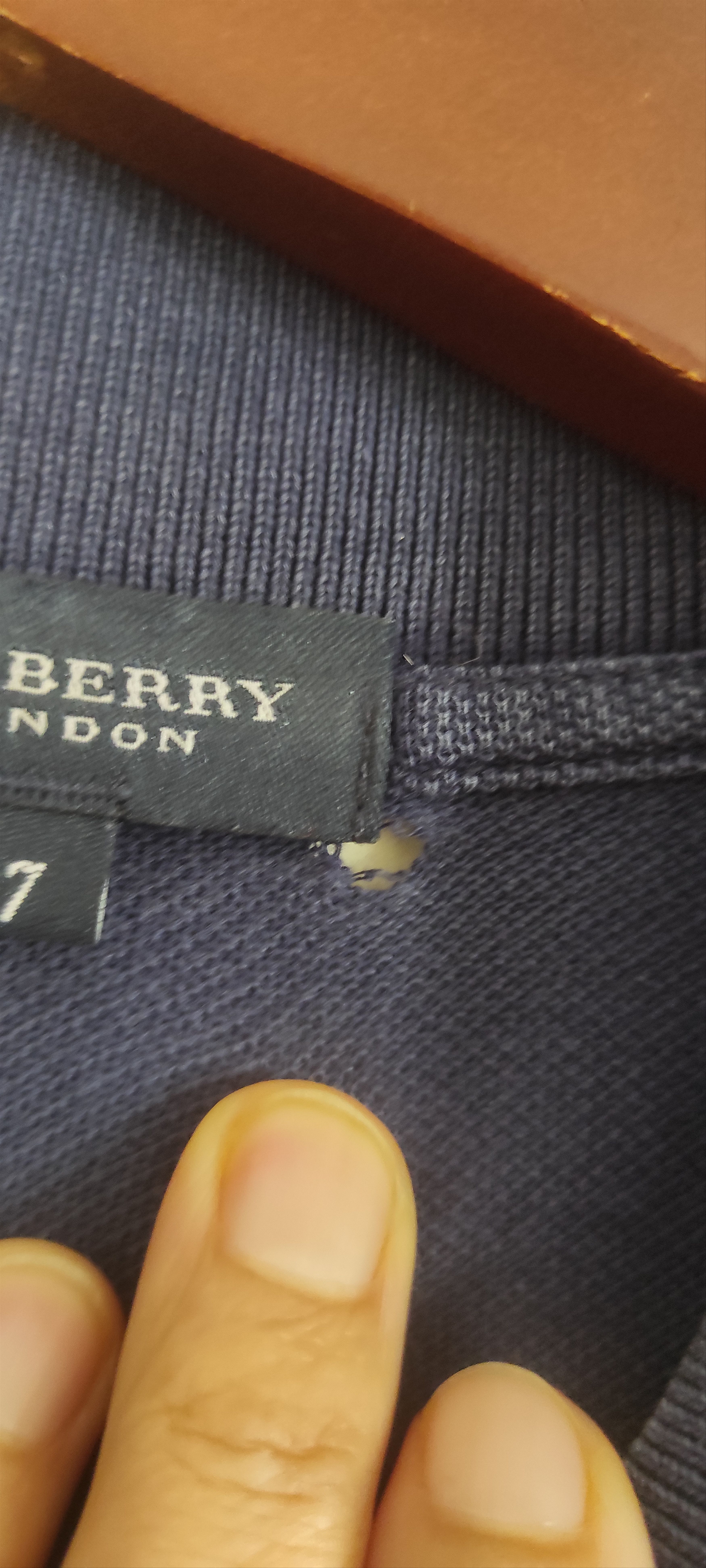 Burberry × Vintage Burberry Polo Shirt Mens Embroidered Logo Cotton Made Spain Size US XL / EU 56 / 4 - 6 Thumbnail