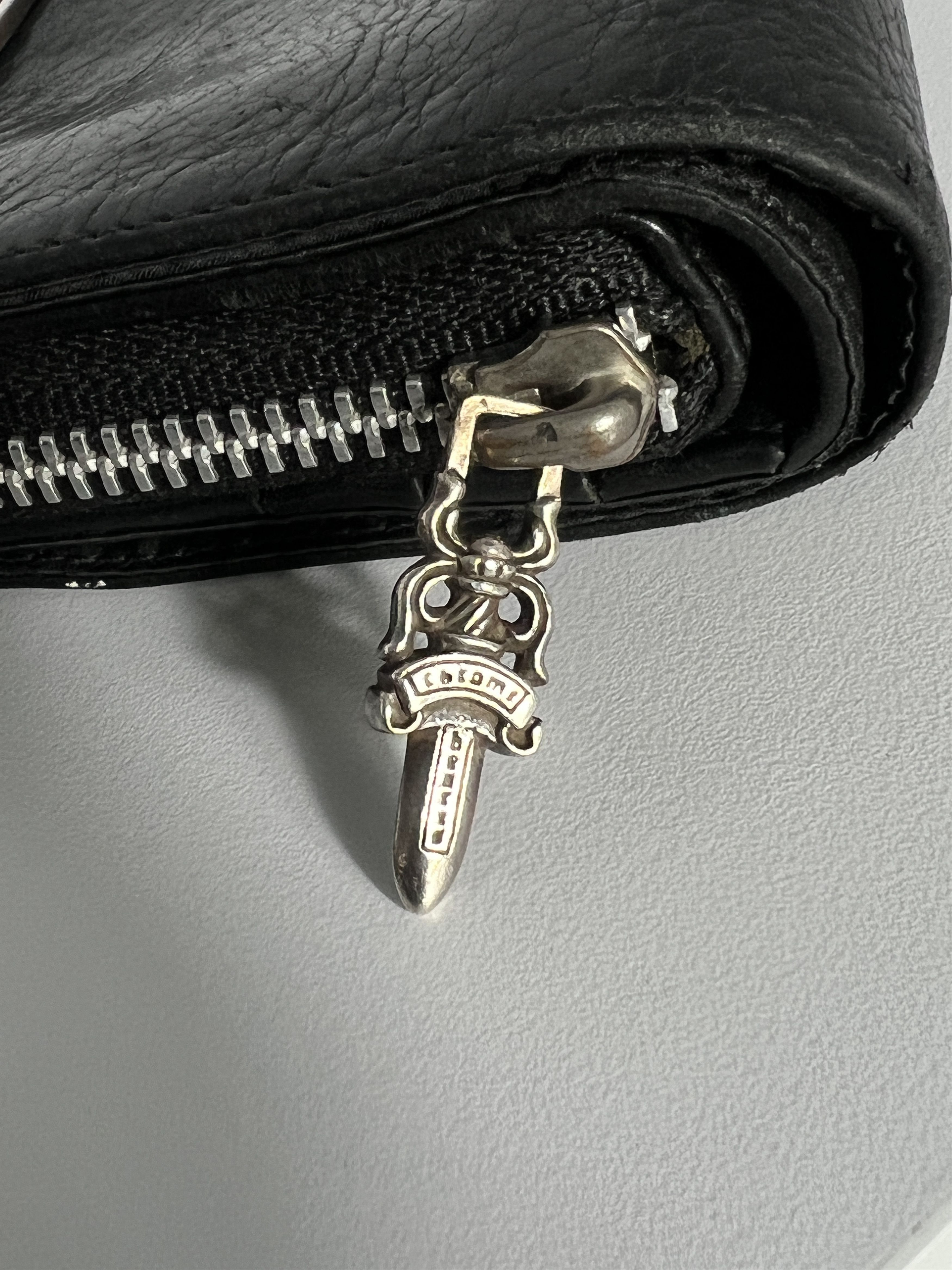 Chrome Hearts Chrome Hearts Square Scroll Logo Zip Bill Wallet Black Size ONE SIZE - 4 Thumbnail