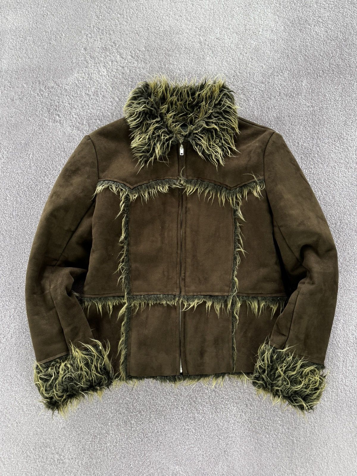 If Six Was Nine Y2K If Six Was Nine Style Glamour Faux Fur Jacket Size L / US 10 / IT 46 - 1 Thumbnail