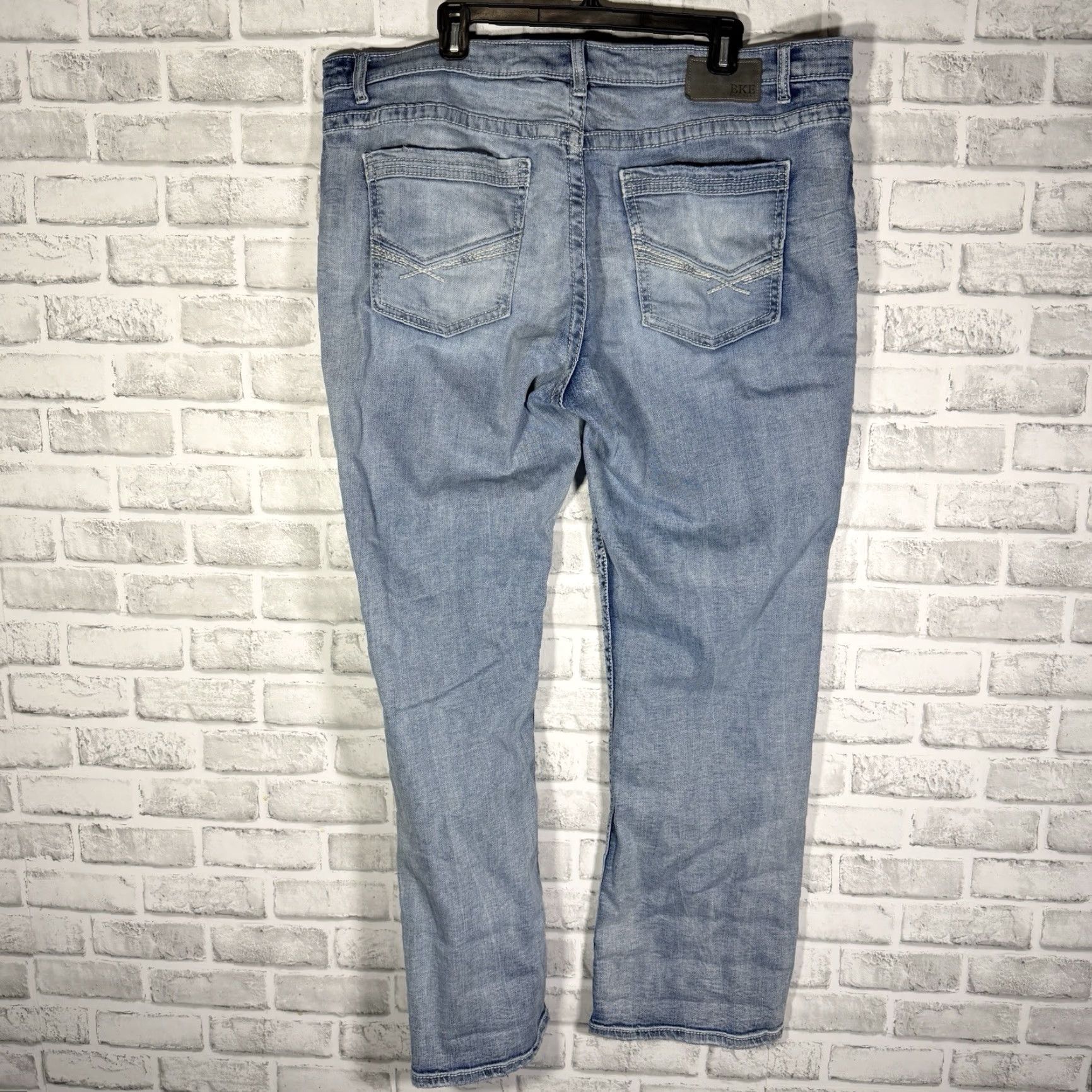BKE BKE Henry Jeans Mens 34x30 Blue Cotton Straight Size US 34 / EU 50 - 5 Thumbnail