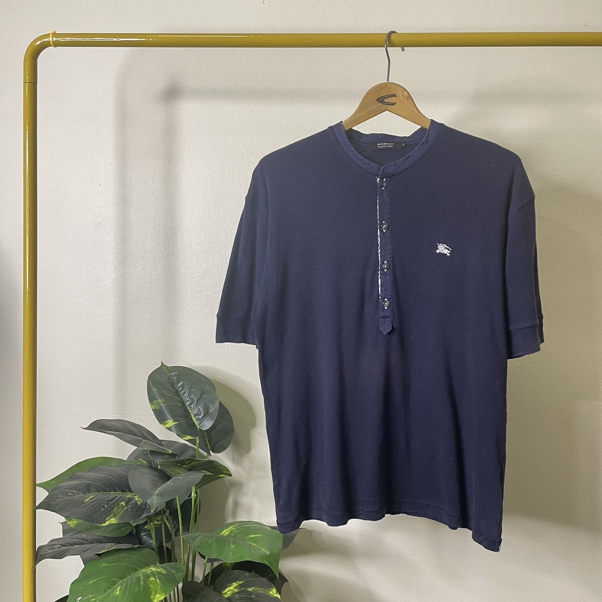 Burberry Burberry Black Label Half Button T Shirt Size US L / EU 52-54 / 3 - 1 Thumbnail