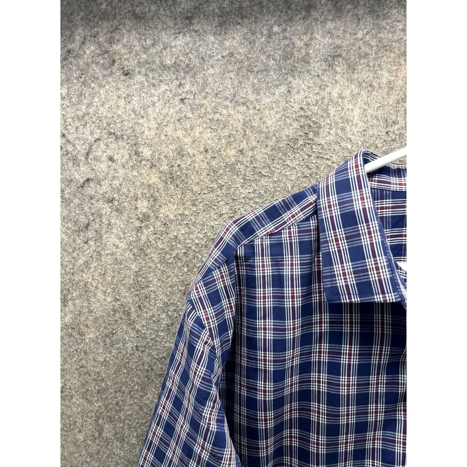 UNTUCKit UNTUCKit Shirt XLT Mens Blue Plaid Long Sleeve Button Front Wrinkle Free Size US XL / EU 56 / 4 - 5 Thumbnail