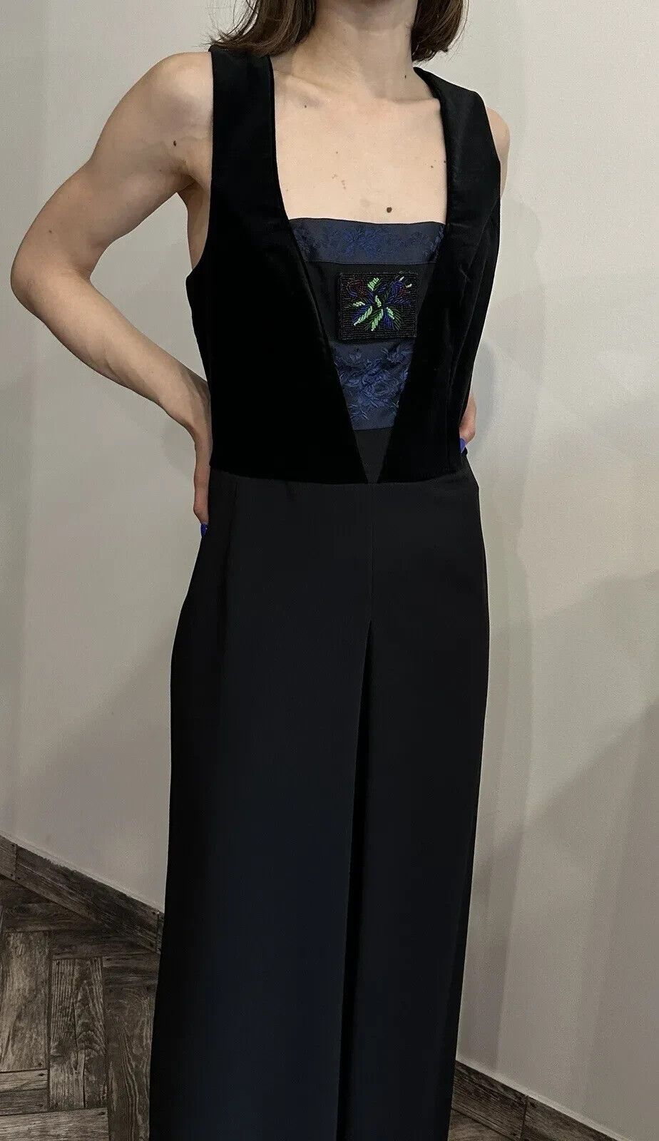 Sportalm Kitzbuhel Sportalm Kitzbuhel Velour Maxi Long Dress Womens Black Size XS / US 0-2 / IT 36-38 - 4 Thumbnail