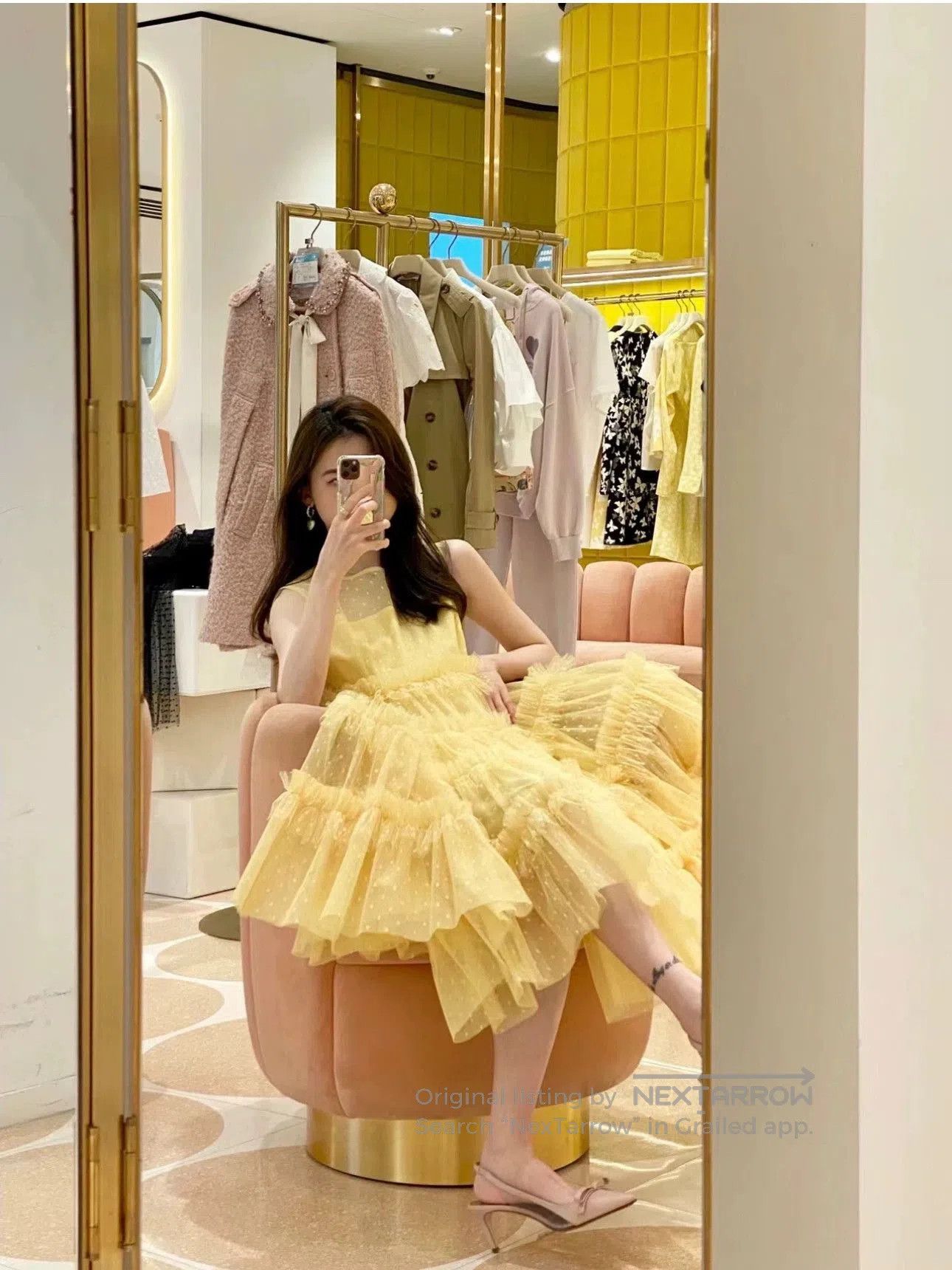 Valentino Red Valentino Yellow Tulle Princess Dress. Size US S / EU 44-46 / 1 - 1 Thumbnail