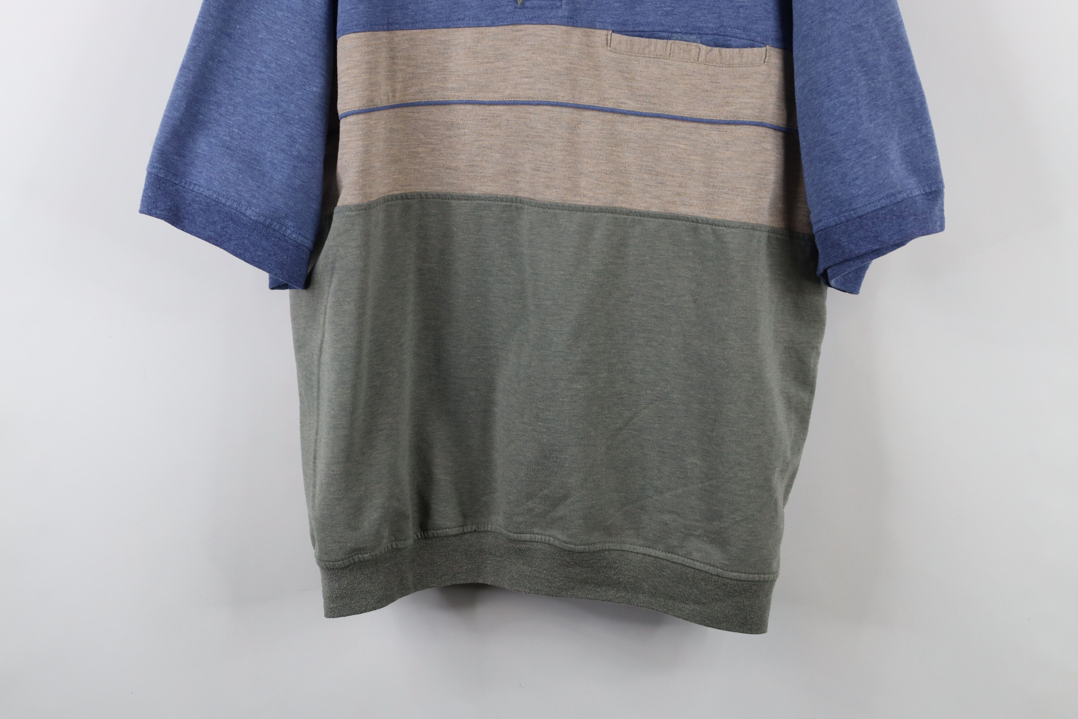Vintage Vintage 90s Streetwear Block Collared Pullover Polo Shirt Size US L / EU 52-54 / 3 - 3 Thumbnail