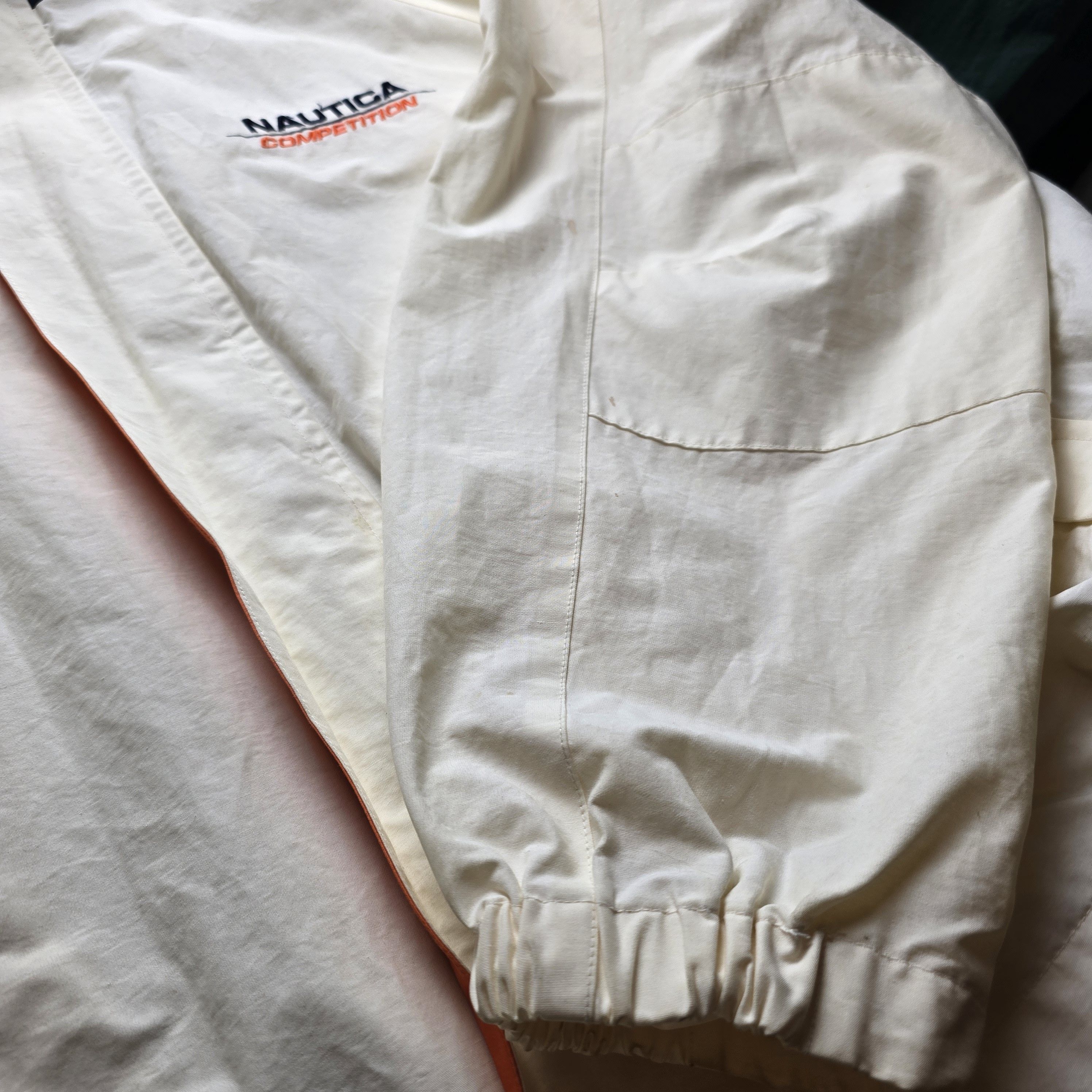Nautica Vintage Nautica Sailing Jacket White/Orange Men's XL Size US XL / EU 56 / 4 - 4 Thumbnail