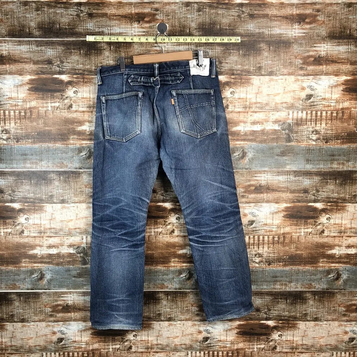 Edition Japan DL Graph Zero Denimio Distressed selvedge Denim Pants #A2073 Size US 33 - 12 Thumbnail