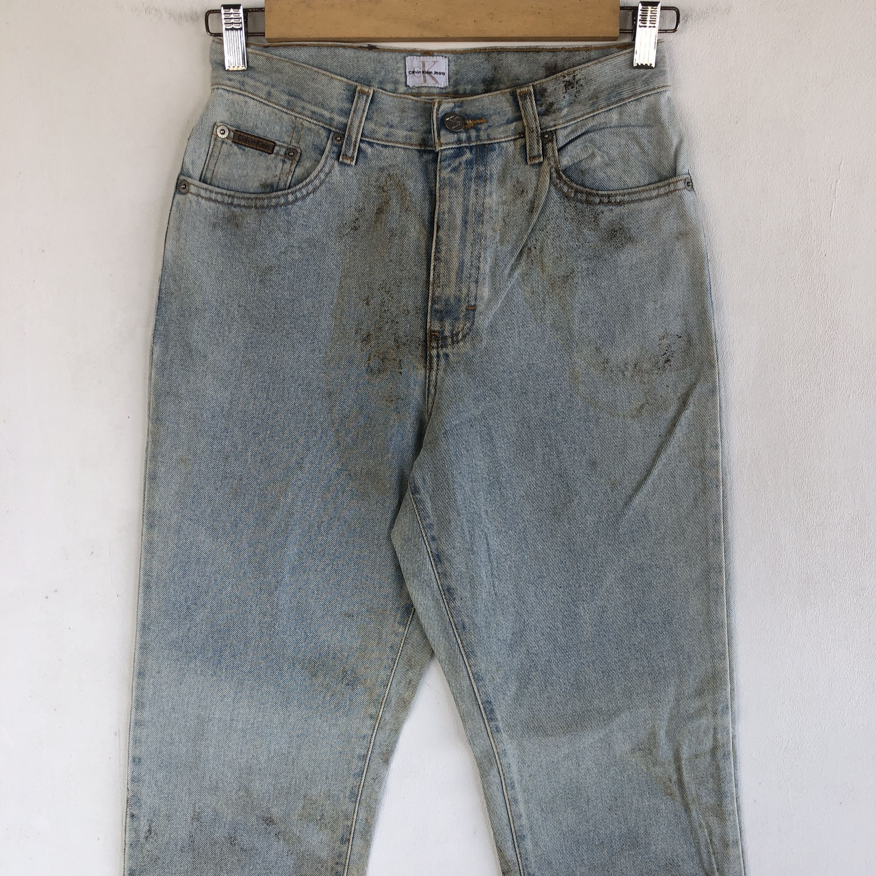 Calvin Klein Vintage Calvin Klein Jeans Dirty Calvin Klein Denim Pants Size 26" / US 2 / IT 38 - 3 Thumbnail