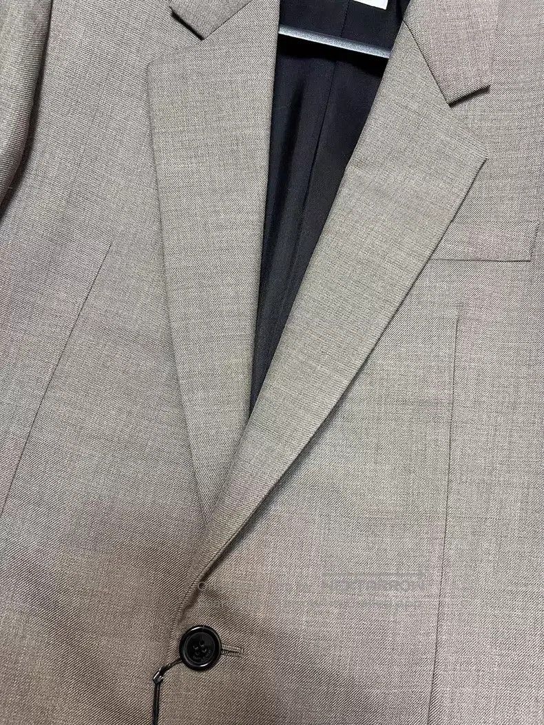 Saint Laurent Paris Saint Laurent Paris Beige Notched Lapel Wool Suit Size US M / EU 48-50 / 2 - 4 Thumbnail