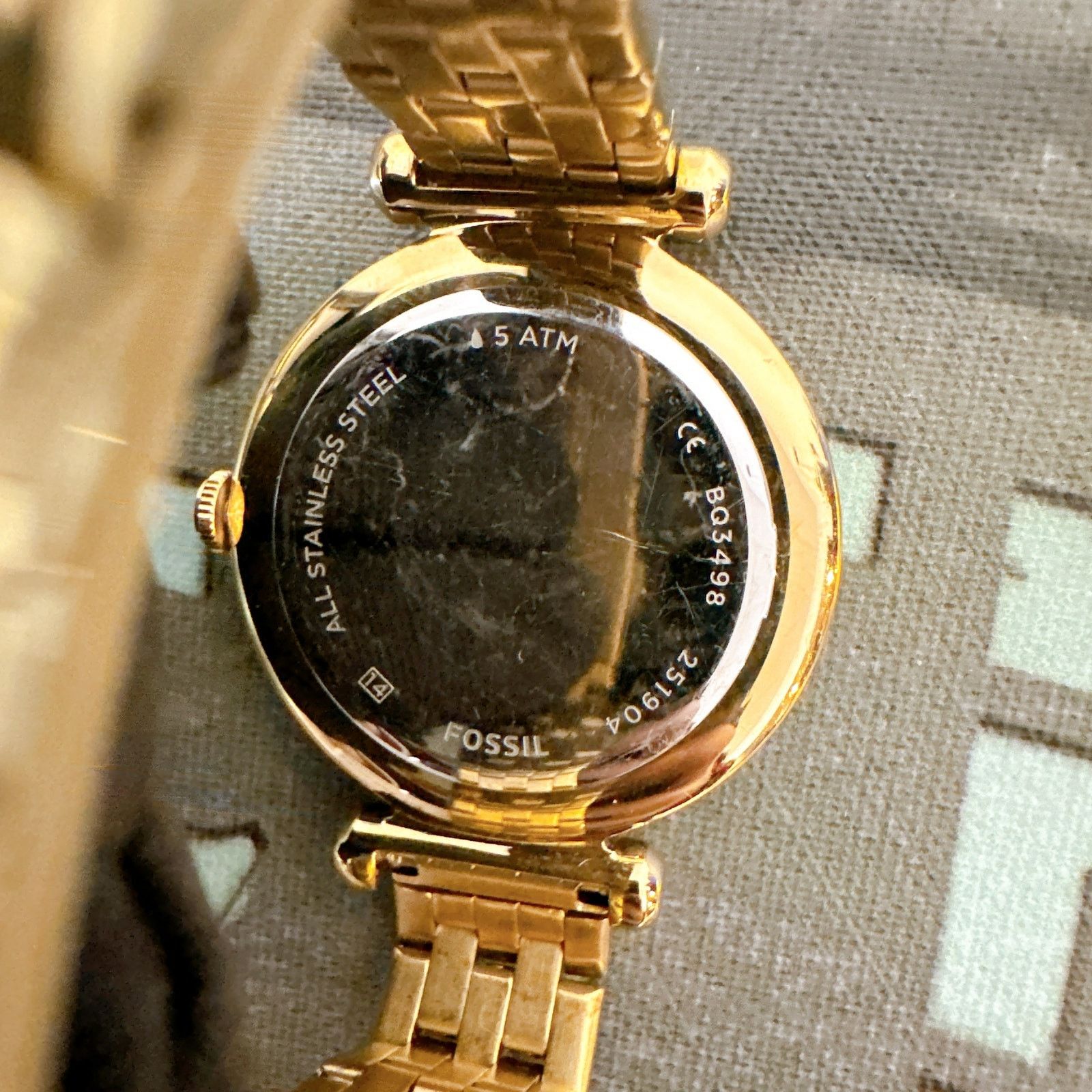 Fossil Fossil BQ3498 Tillie Gold-Tone Stainless Steel Watch Size ONE SIZE - 4 Thumbnail