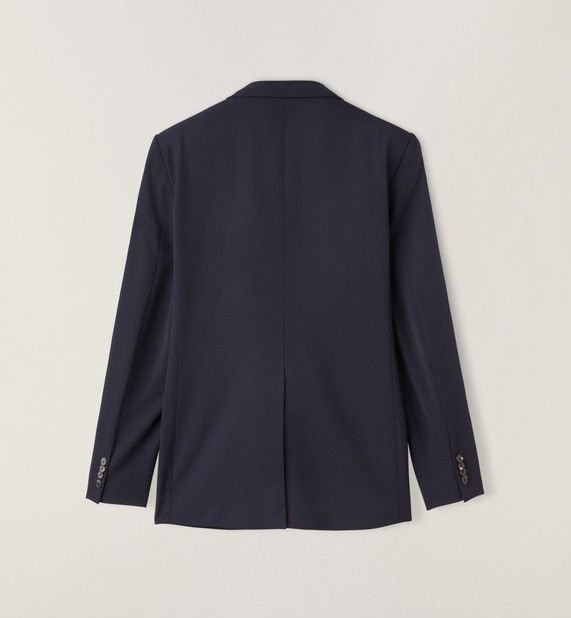Loro Piana o1w1db10824 Virgin Wool Formal Jacket in Navy Blue Size US XL / EU 56 / 4 - 2 Thumbnail