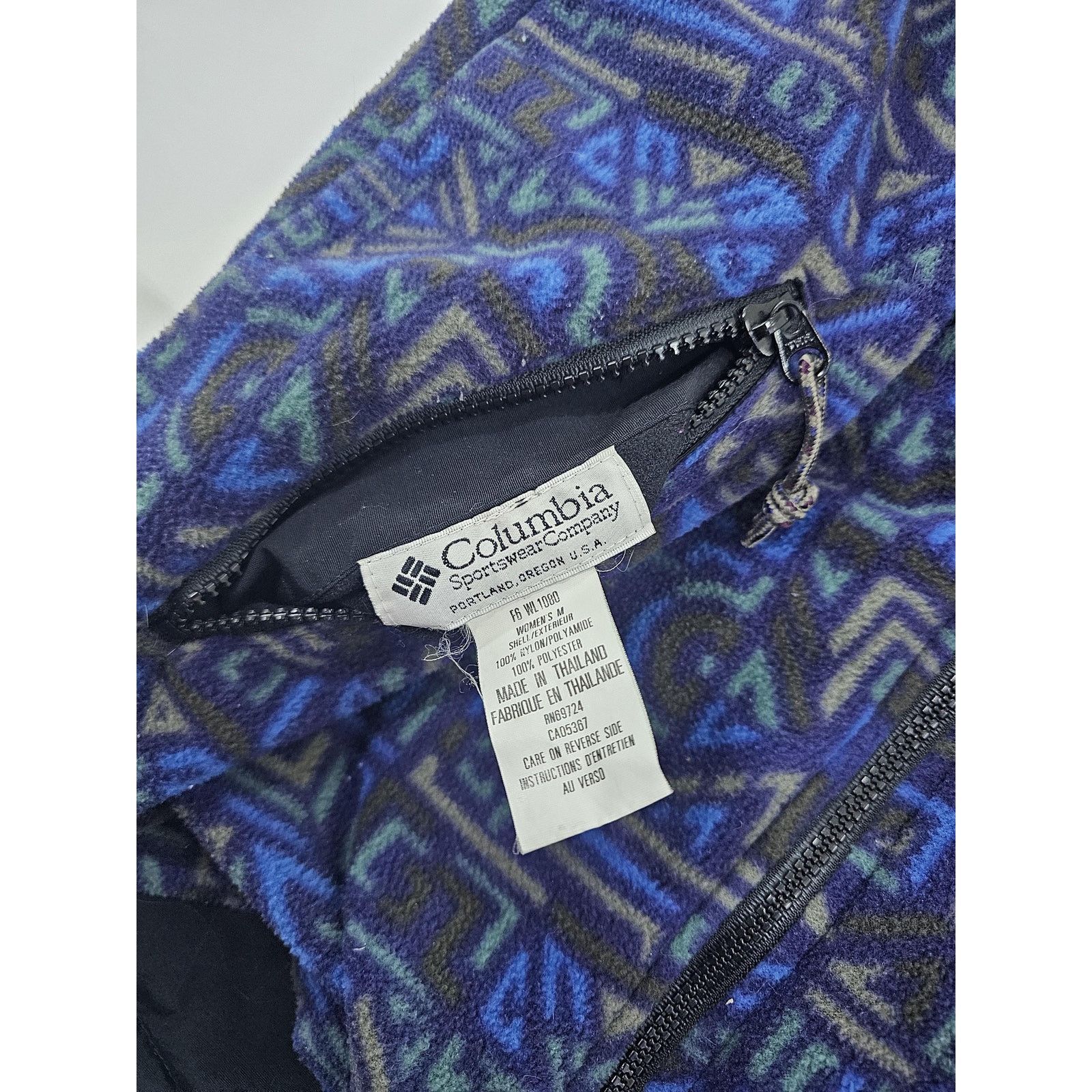 Columbia 90s Columbia Reversible Fleece Vest, Geometric Womens M Size M / US 6-8 / IT 42-44 - 5 Thumbnail