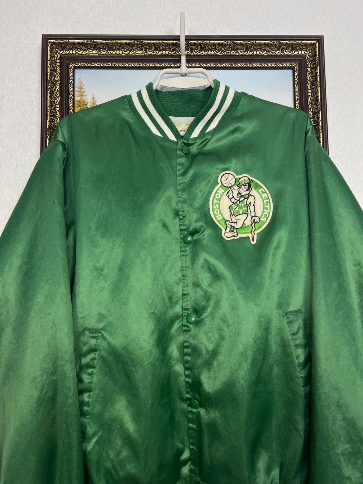 Chalk Line Vintage Chalk Line Boston Celtics NBA Green Bomber Jacket Size US L / EU 52-54 / 3 - 4 Thumbnail
