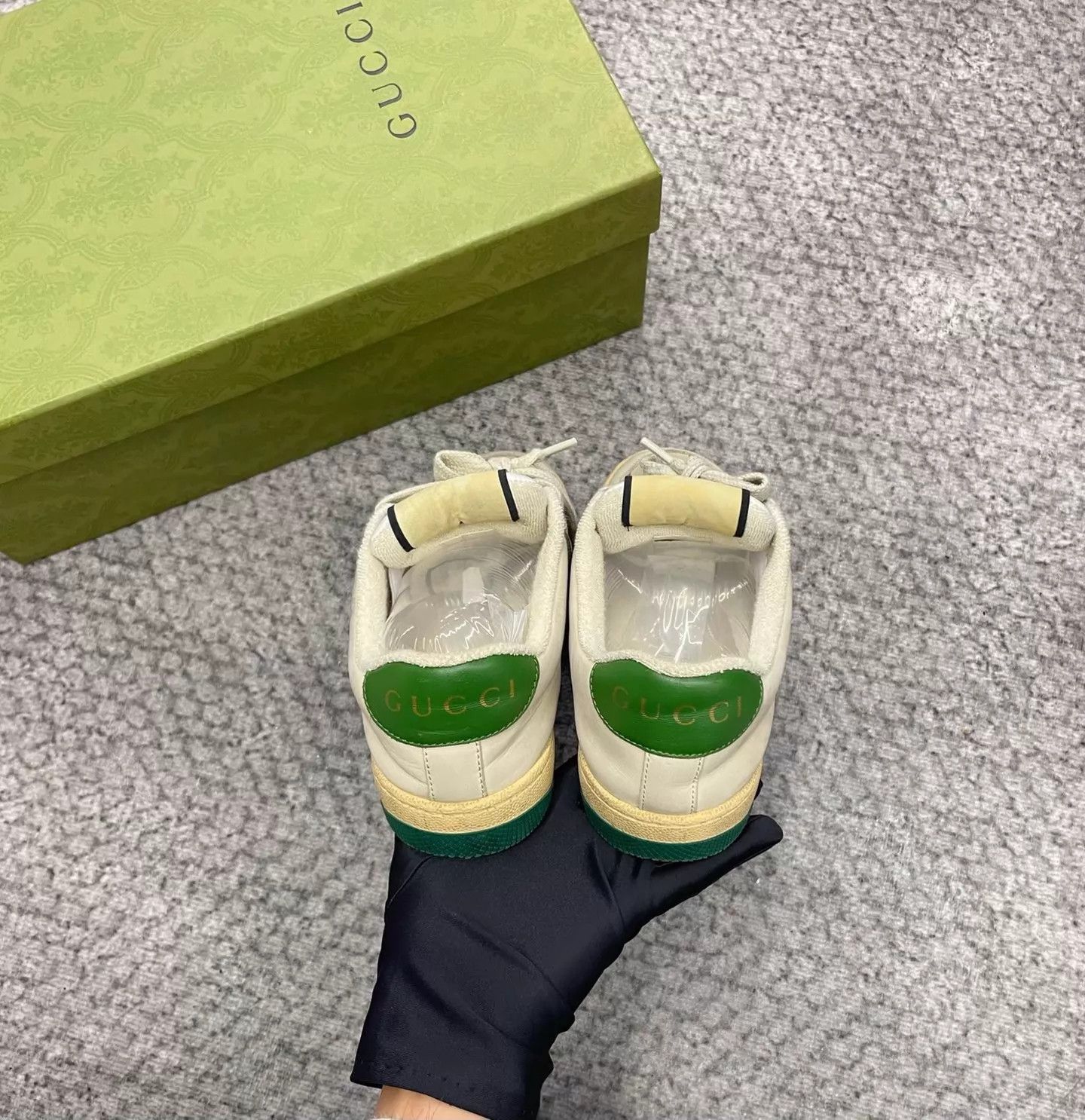 Gucci Gucci Double G Enamel Distressed Sneakers 35.5 Size US 5 / IT 35 - 6 Thumbnail