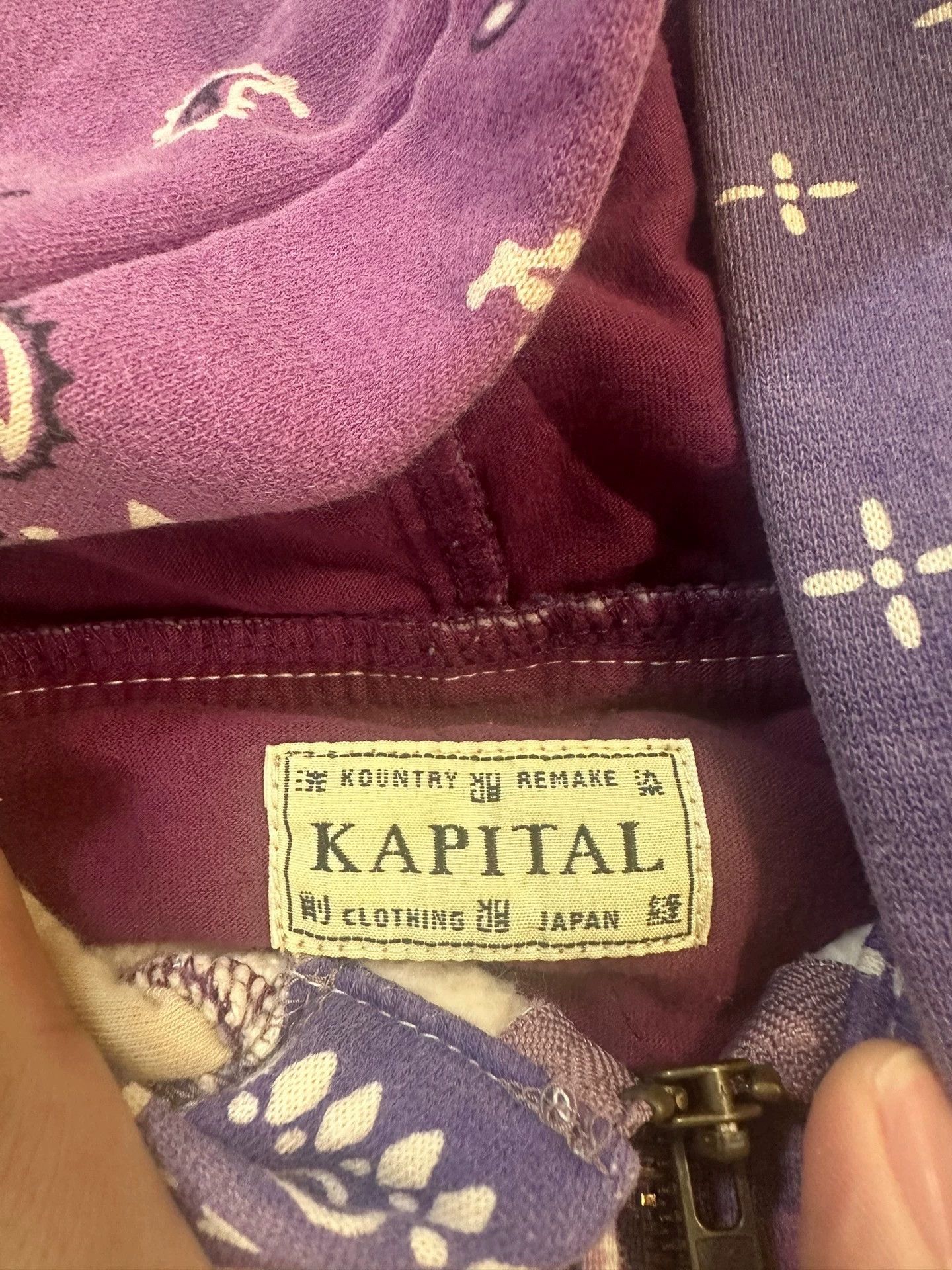 Kapital Kapital Purple Waist Flower Hoodie Jacket Size 4 Size S / US 4 / IT 40 - 3 Thumbnail