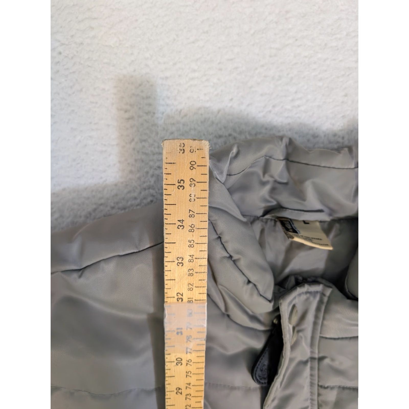 Vintage State Property Jacket Mens XL Gray Silver Full Snap Outdoor Coat Puffer Logo Nylon Softshell Long Outdoor Walking Skateboarding Mens XL Gray Size US XL / EU 56 / 4 - 2 Thumbnail