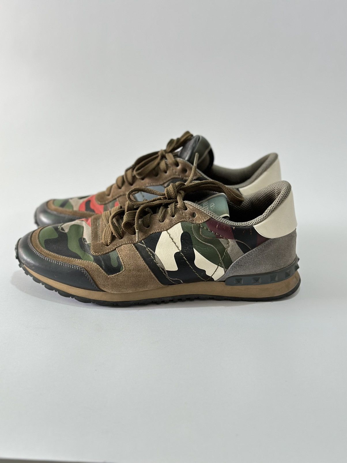 Valentino VALENTINO GARAVANI MULTI CAMOUFLAGE ROCKRUNNER TRAINER Size US 9.5 / EU 42-43 - 2 Thumbnail