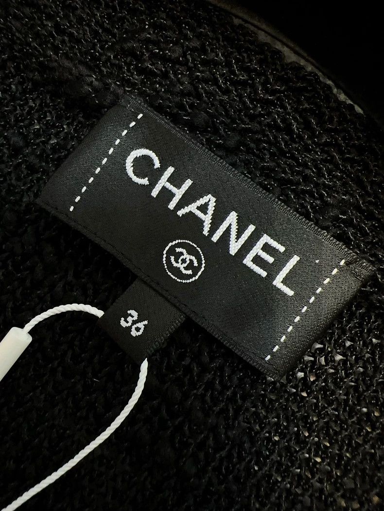 Chanel Chanel 25A handicraft workshop black gold tassel knitted c Size XS / US 0-2 / IT 36-38 - 6 Thumbnail