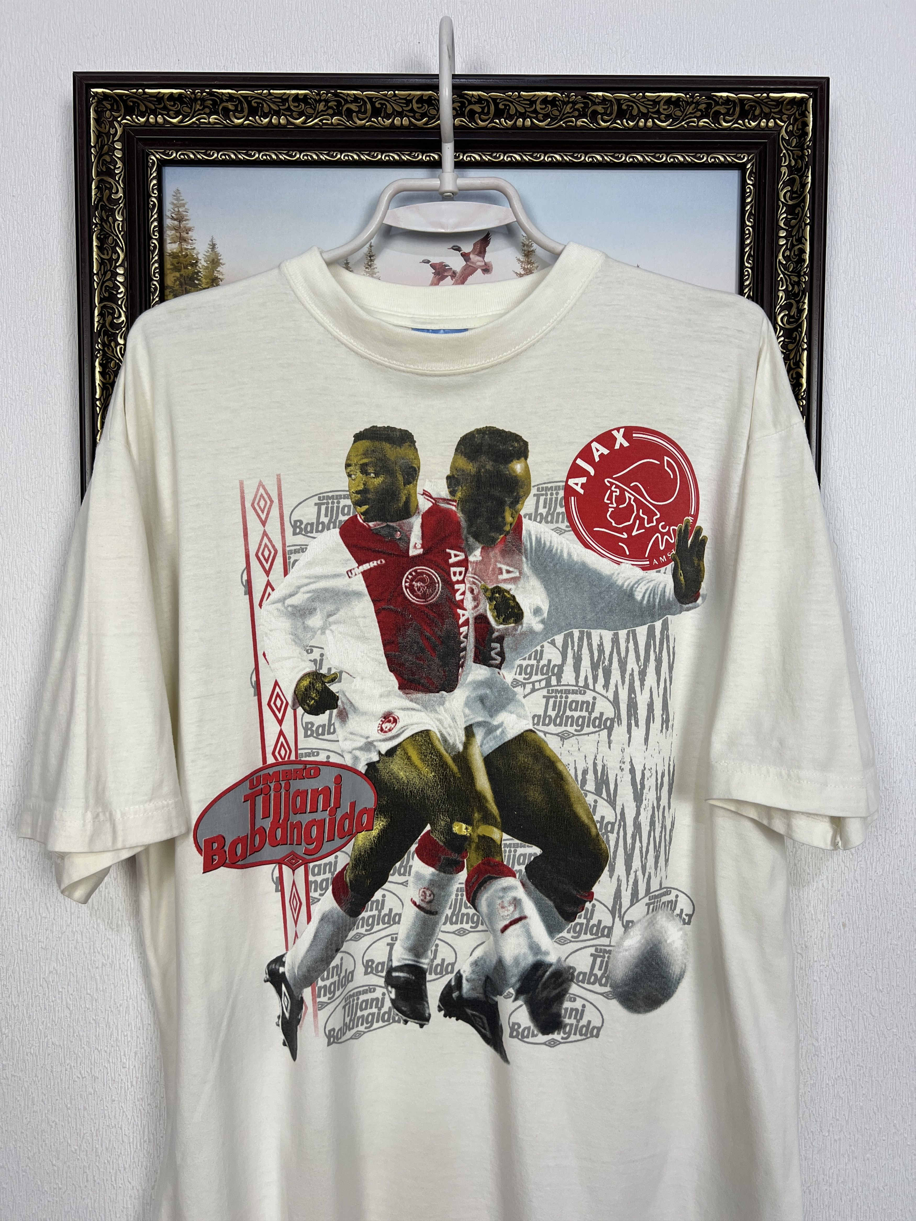 Umbro Ajax Amsterdam Tijjani Babangida Football Shirt Jersey Size US S / EU 44-46 / 1 - 2 Thumbnail