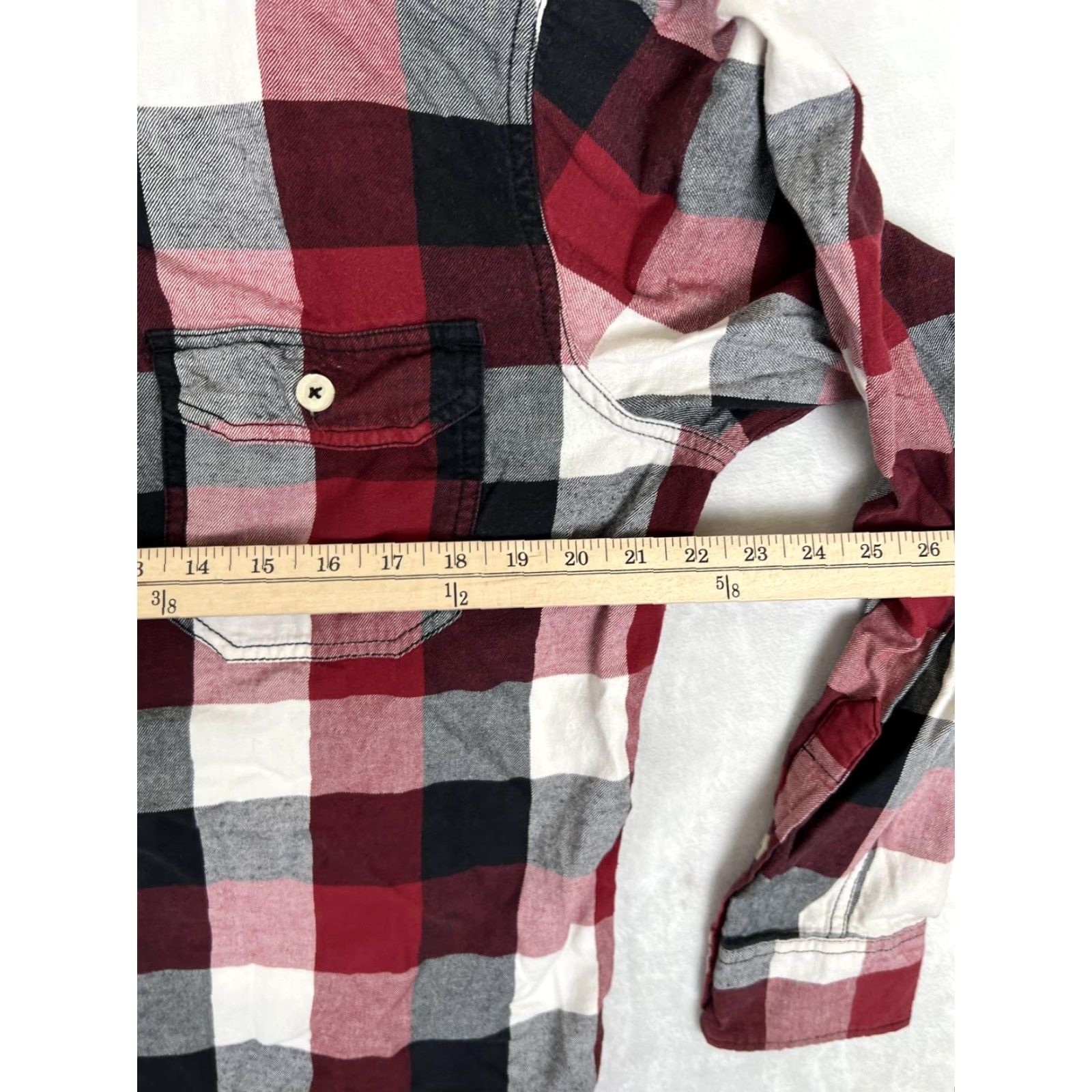Mossimo Mossimo Supply Co Shirt Mens L Red Plaid Flannel Long Sleeve Button Up Athletic Fit Size US L / EU 52-54 / 3 - 5 Thumbnail
